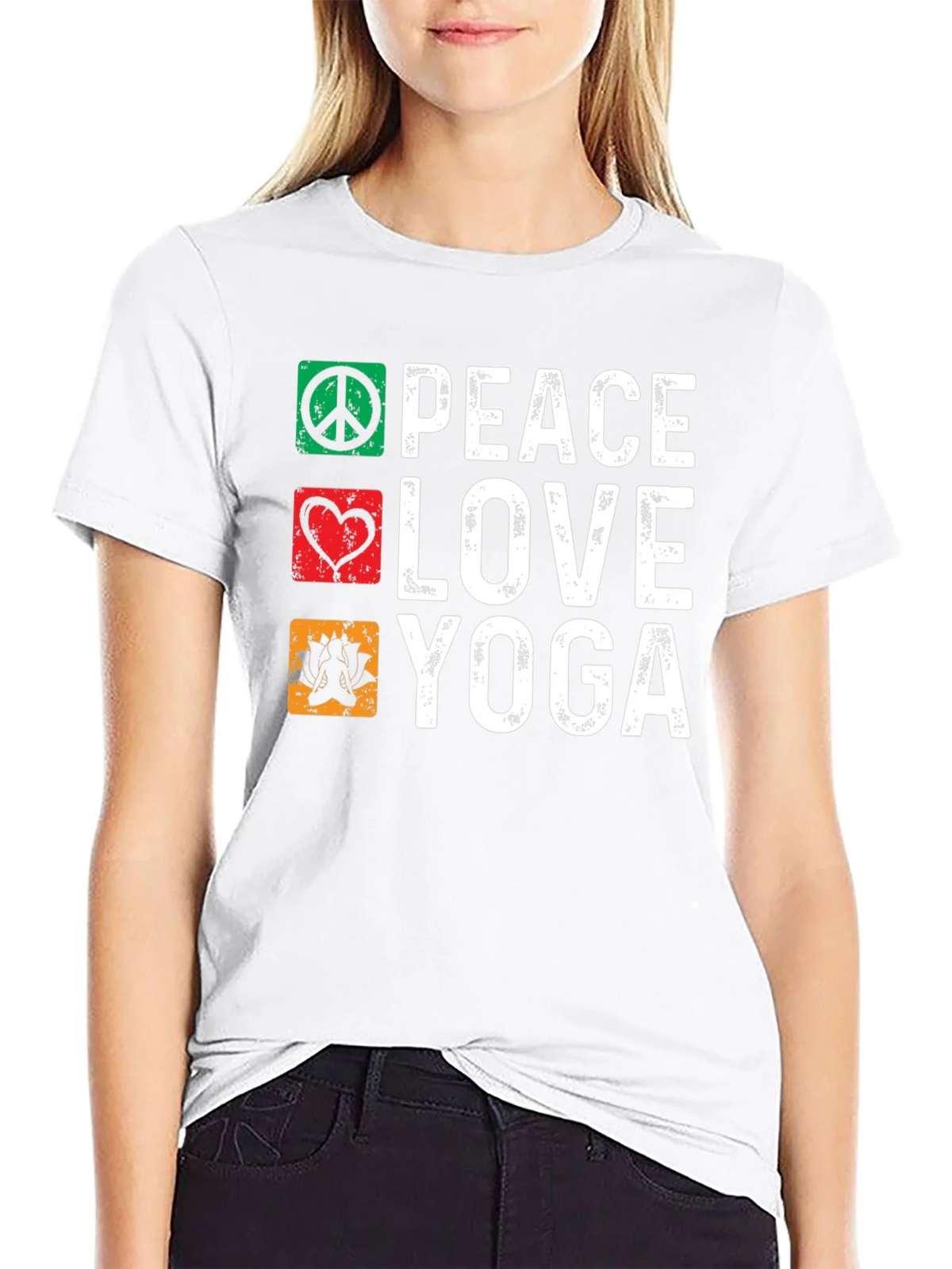 Peace Love Yoga Graphic Tee product image 8