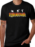 Parkour Graphic Print Black T-Shirt product image 1