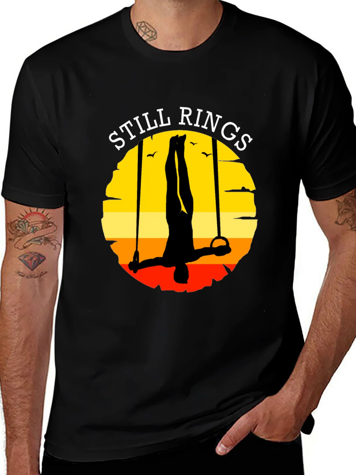 Still Rings Graphic T-Shirt Gymnast Apparel product image 1