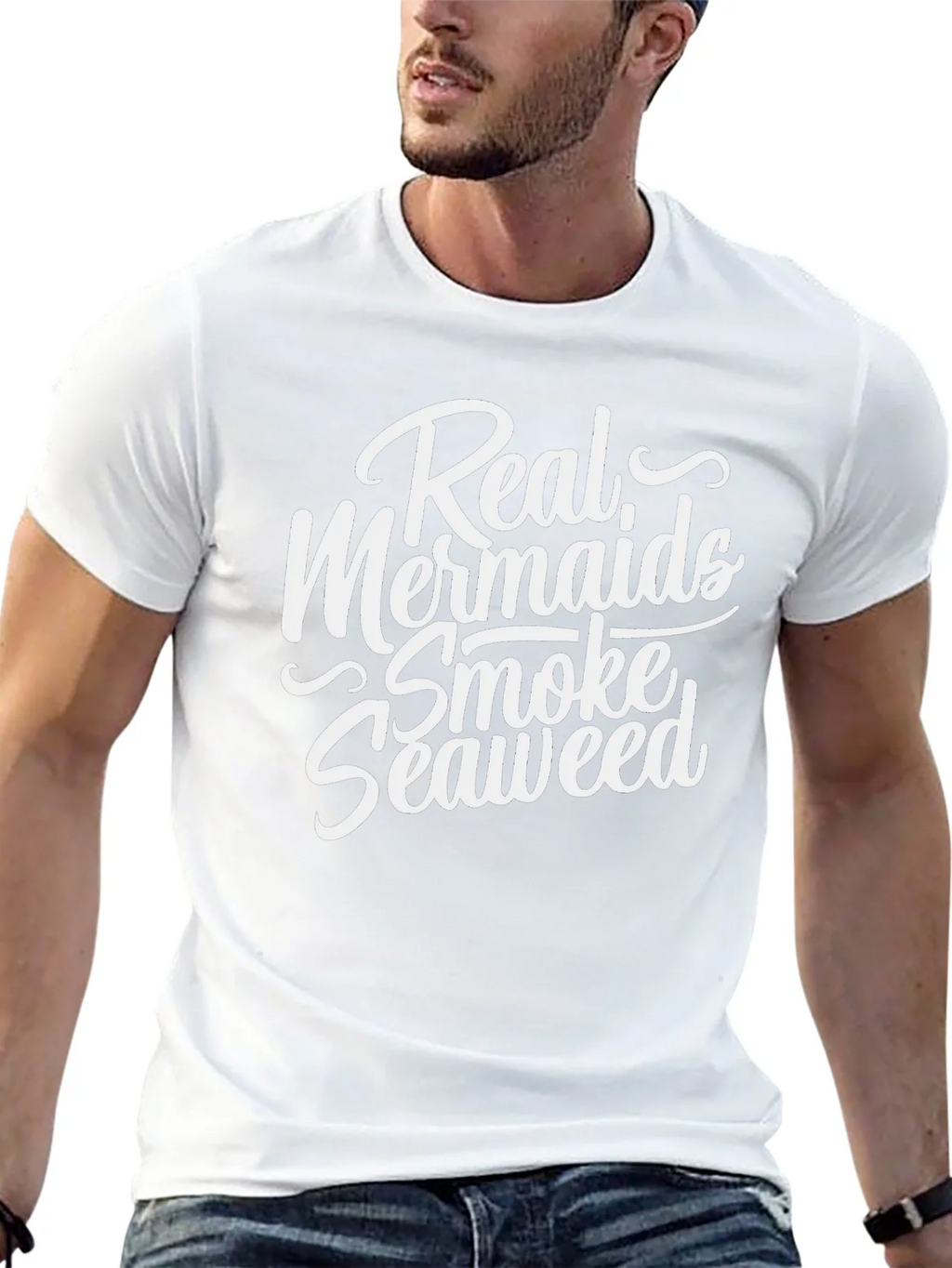 Real Mermaids Smoke Seaweed Graphic T-Shirt product image 12