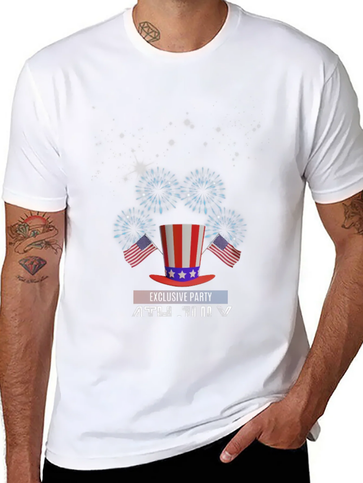 Patriotic 4th of July Exclusive Party T-Shirt product image 7