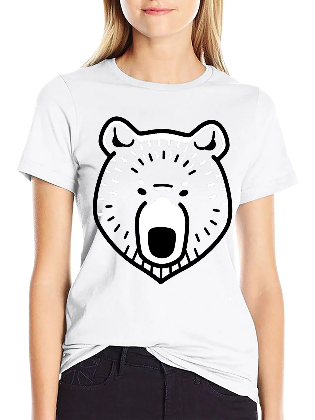 Bear Graphic Black T-Shirt product image 8