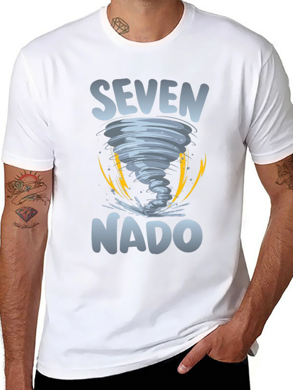 SevenNado Graphic Tee - Tornado Design product image 7