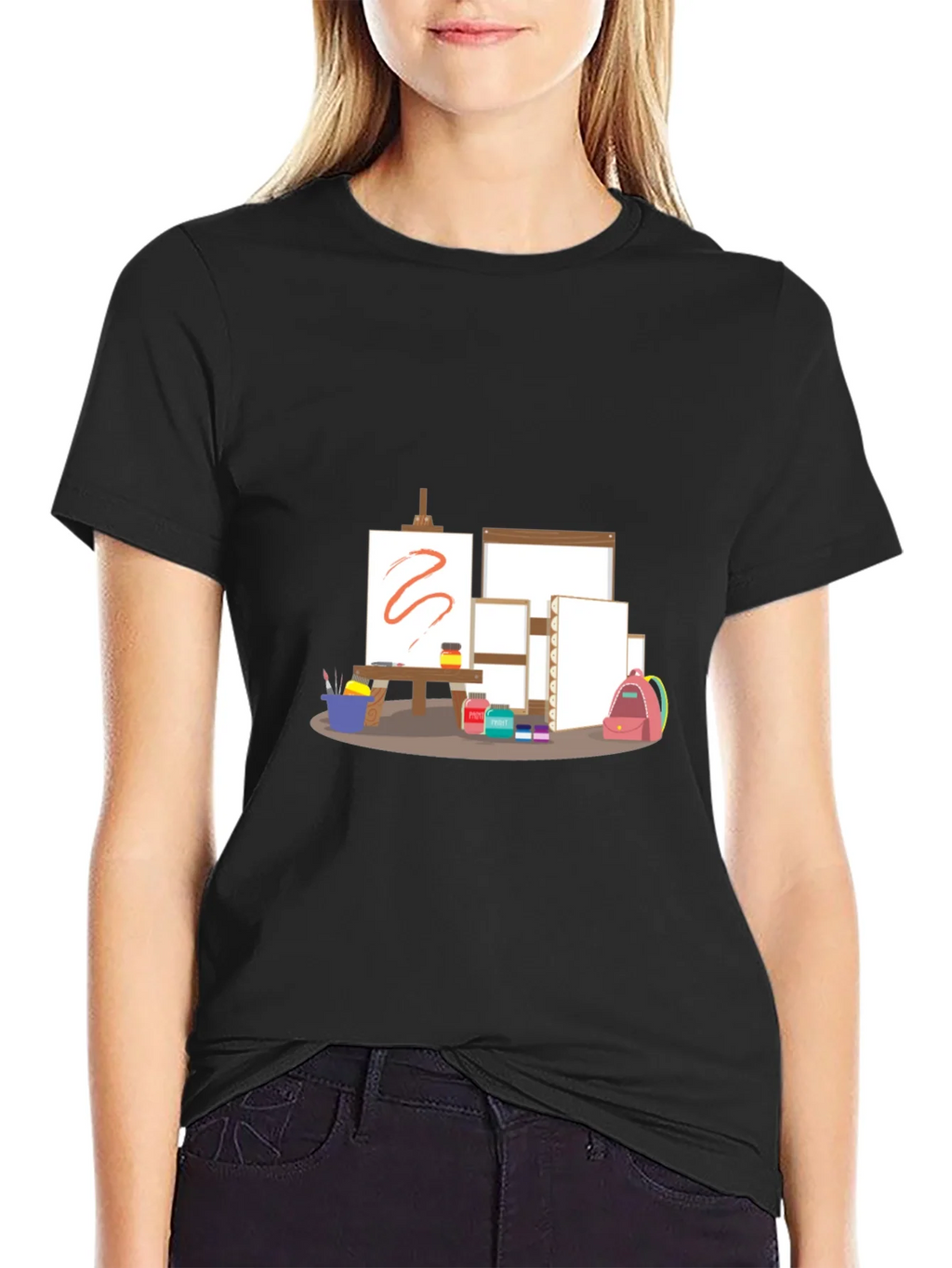 Artists Studio T-Shirt - Creative Canvas Design product image 2