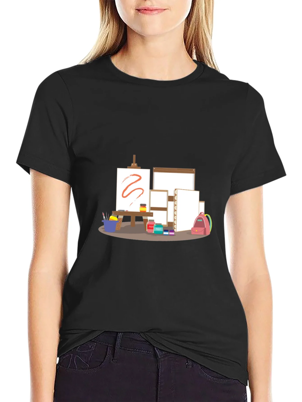 Artists Studio T-Shirt - Creative Canvas Design product image 2
