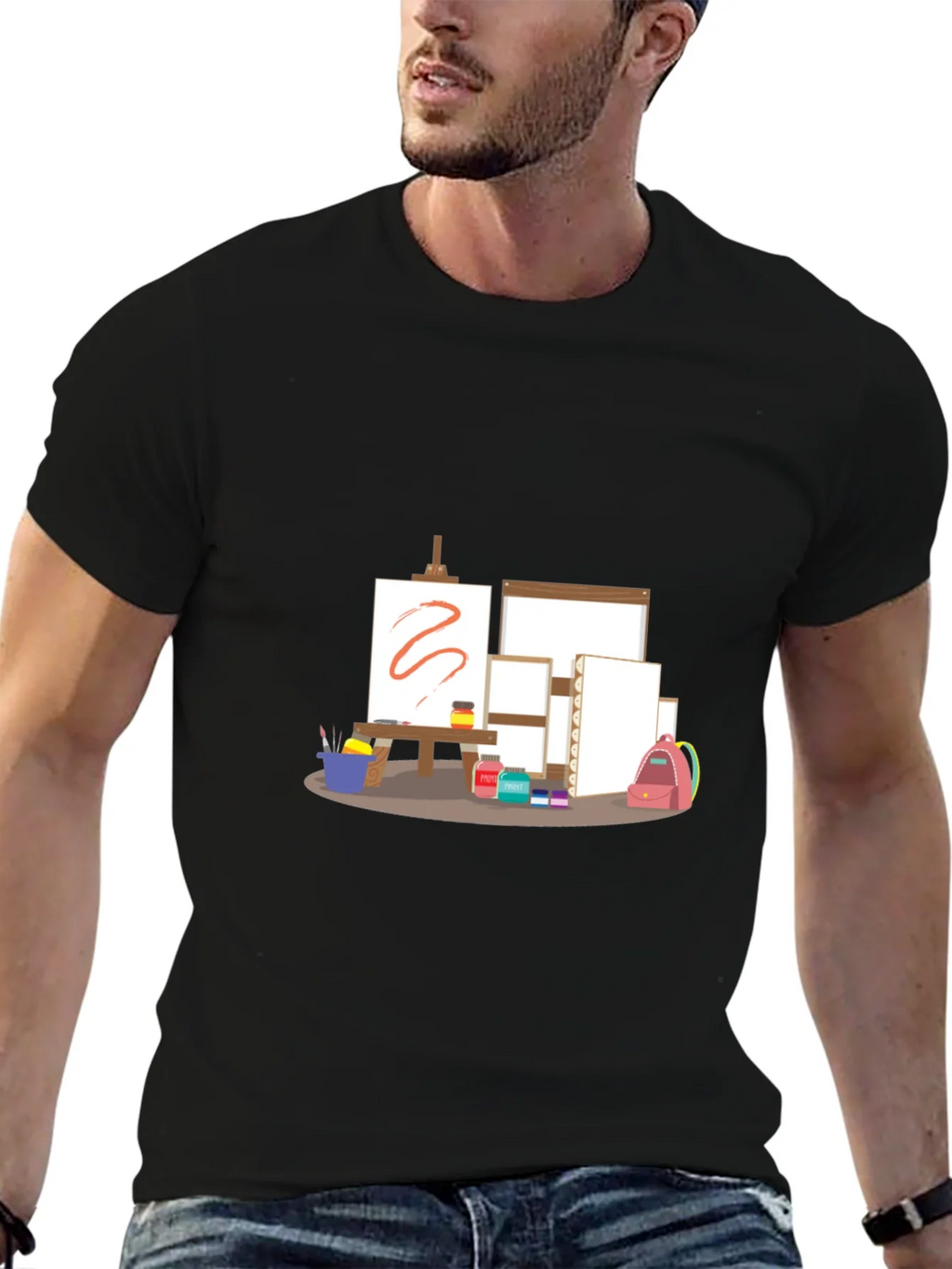 Artists Studio T-Shirt - Creative Canvas Design product image 6