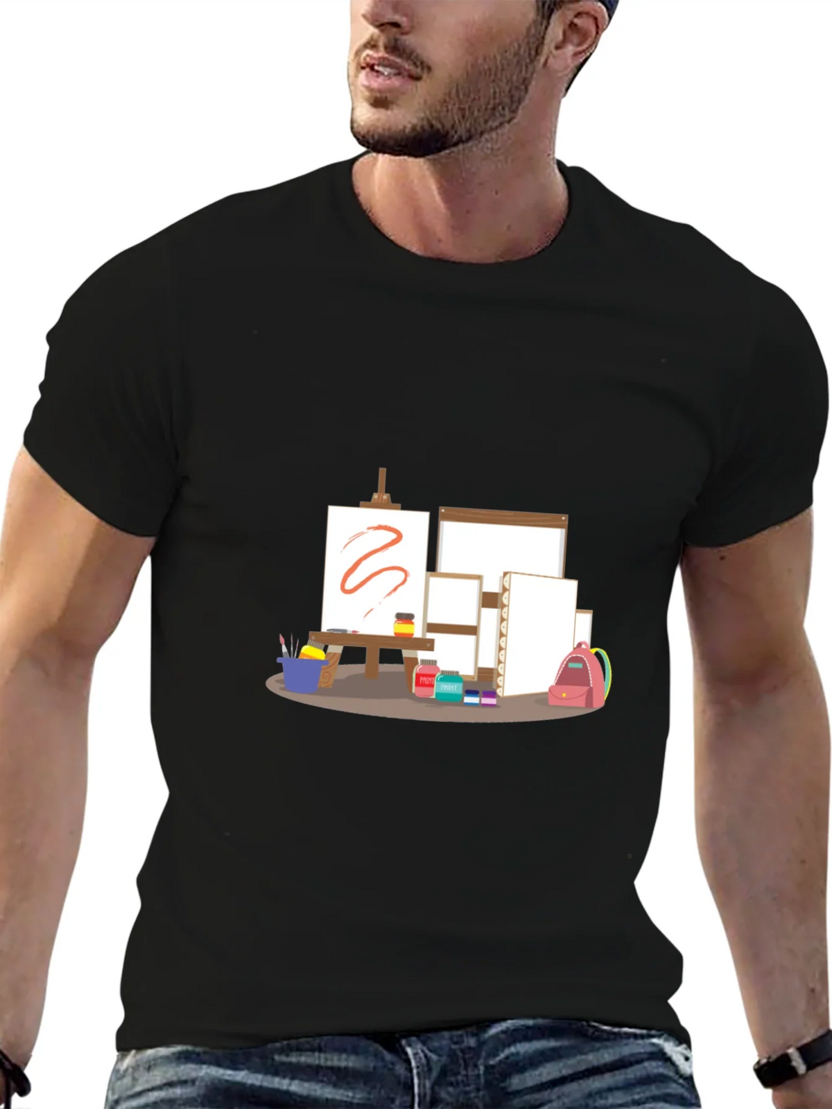 Artists Studio T-Shirt - Creative Canvas Design product image 6