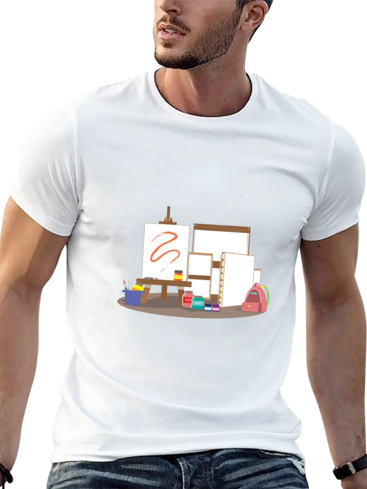 Artists Studio T-Shirt - Creative Canvas Design product image 12