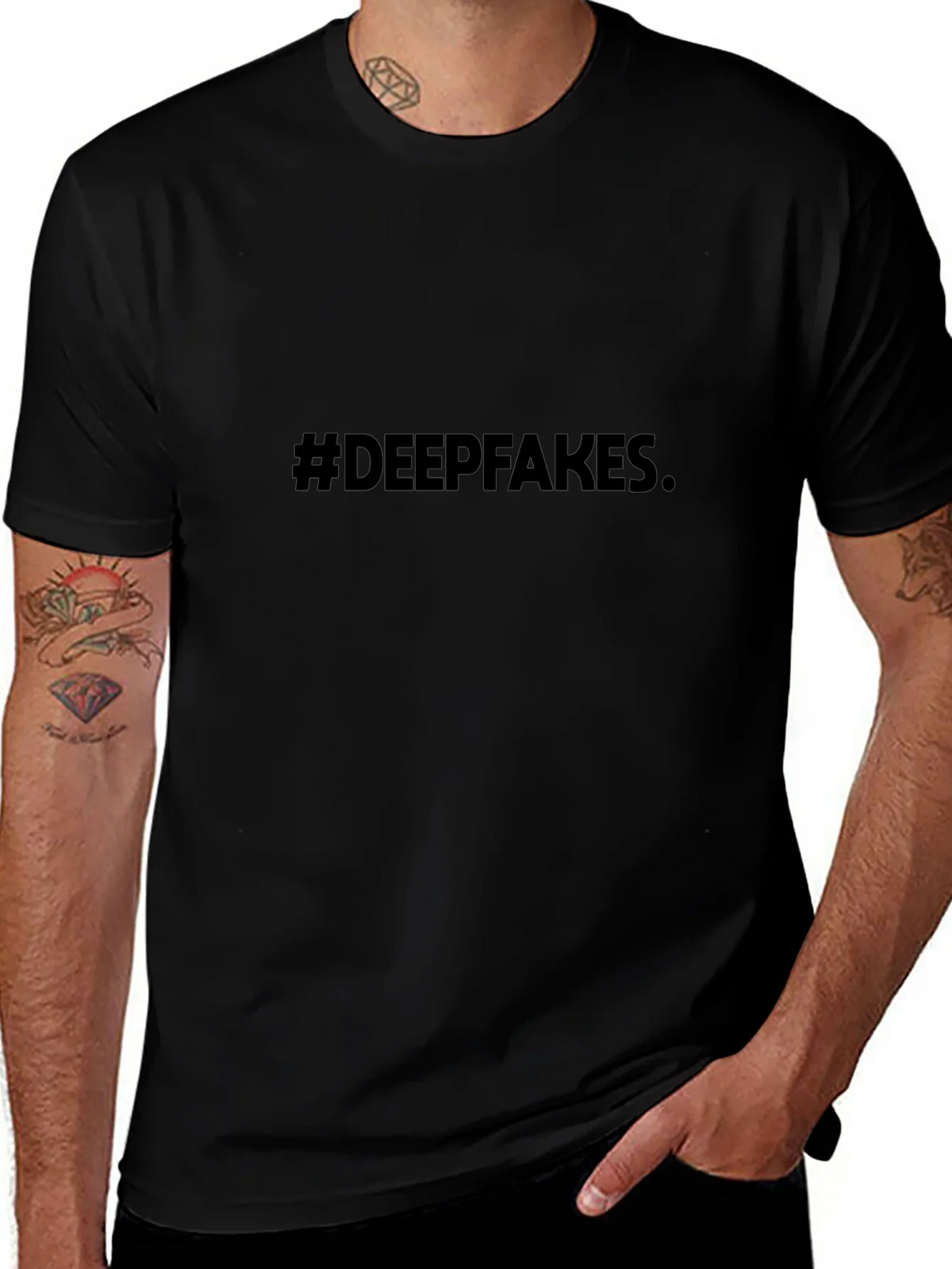 Deepfakes Graphic Tee - Mens Black T-Shirt product image 1