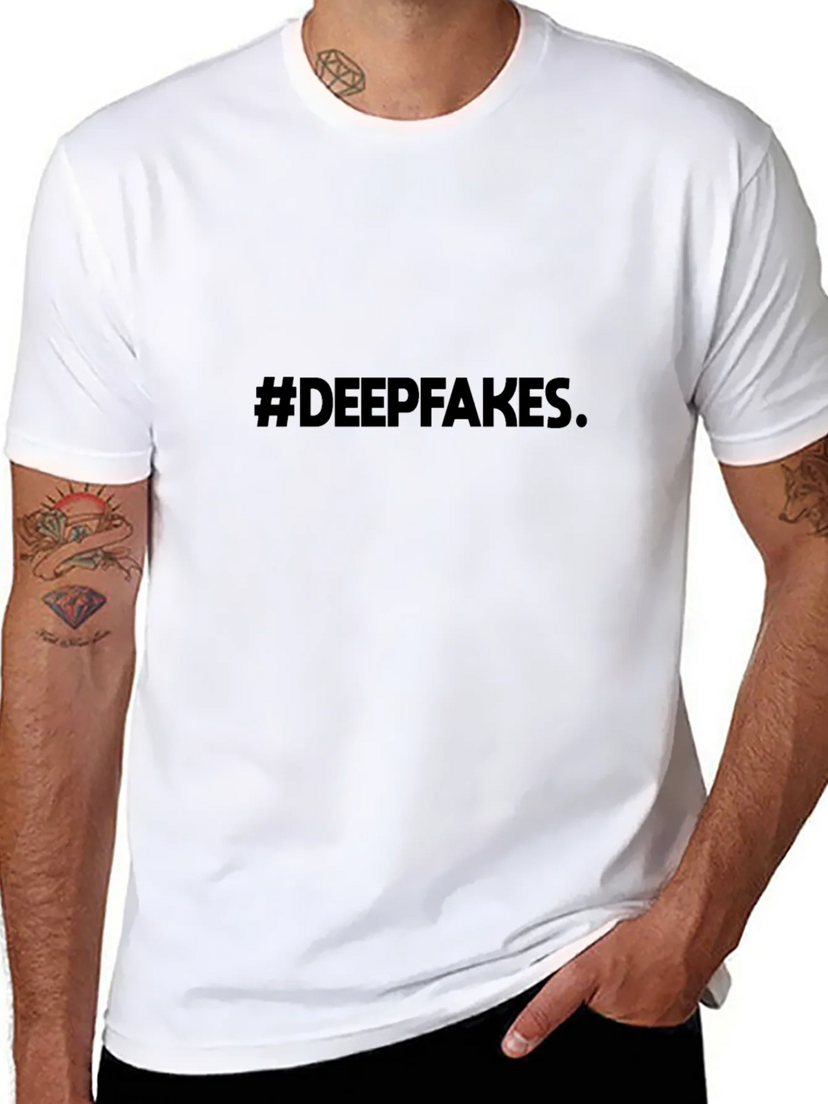 Deepfakes Graphic Tee - Mens Black T-Shirt product image 7