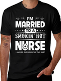 Married to a Smokin Hot Nurse T-Shirt product image 1