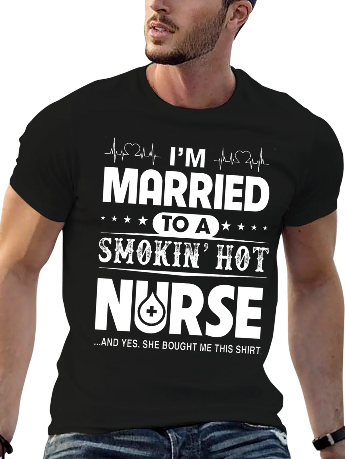 Married to a Smokin Hot Nurse T-Shirt product image 6