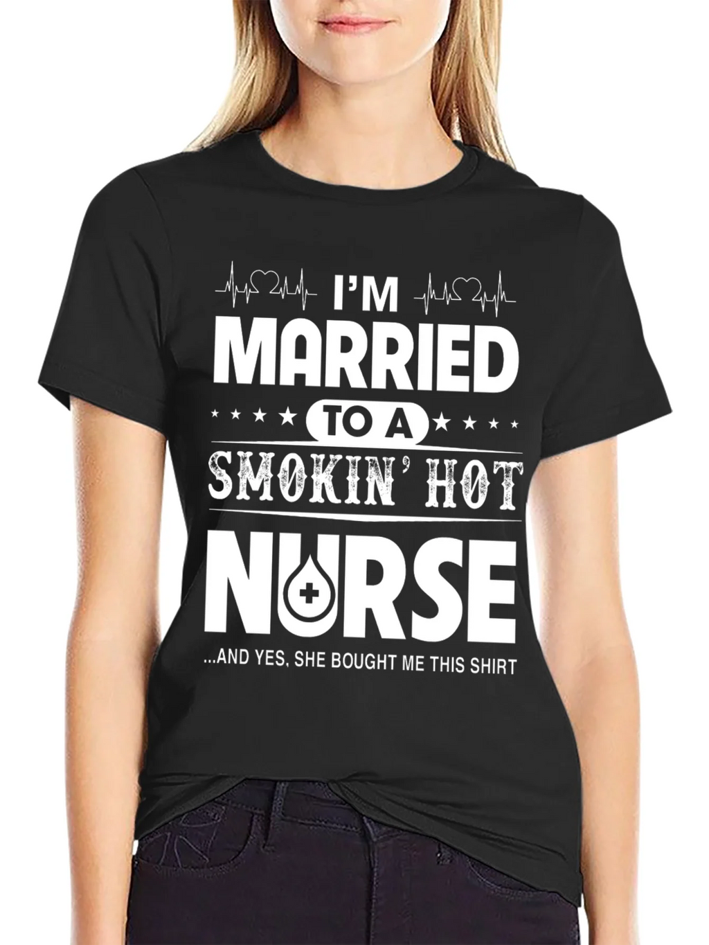 Married to a Smokin Hot Nurse T-Shirt product image 2