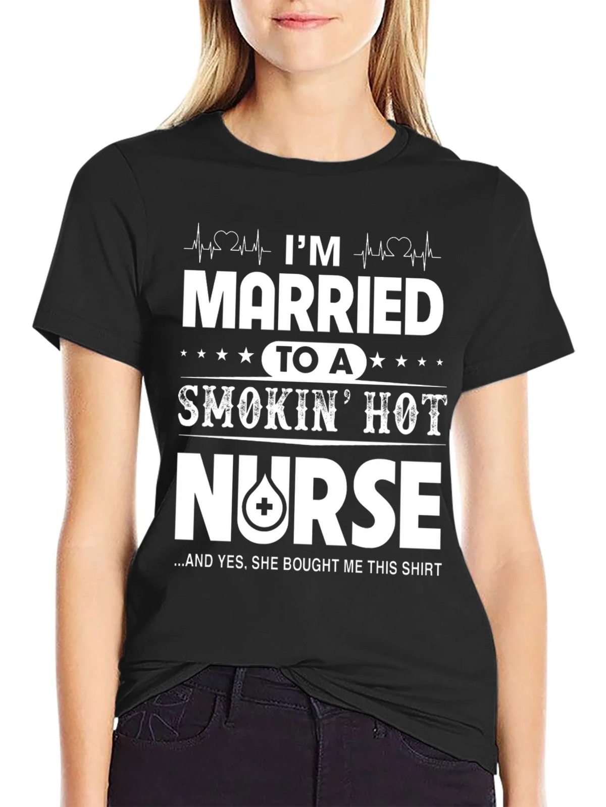 Married to a Smokin Hot Nurse T-Shirt product image 2