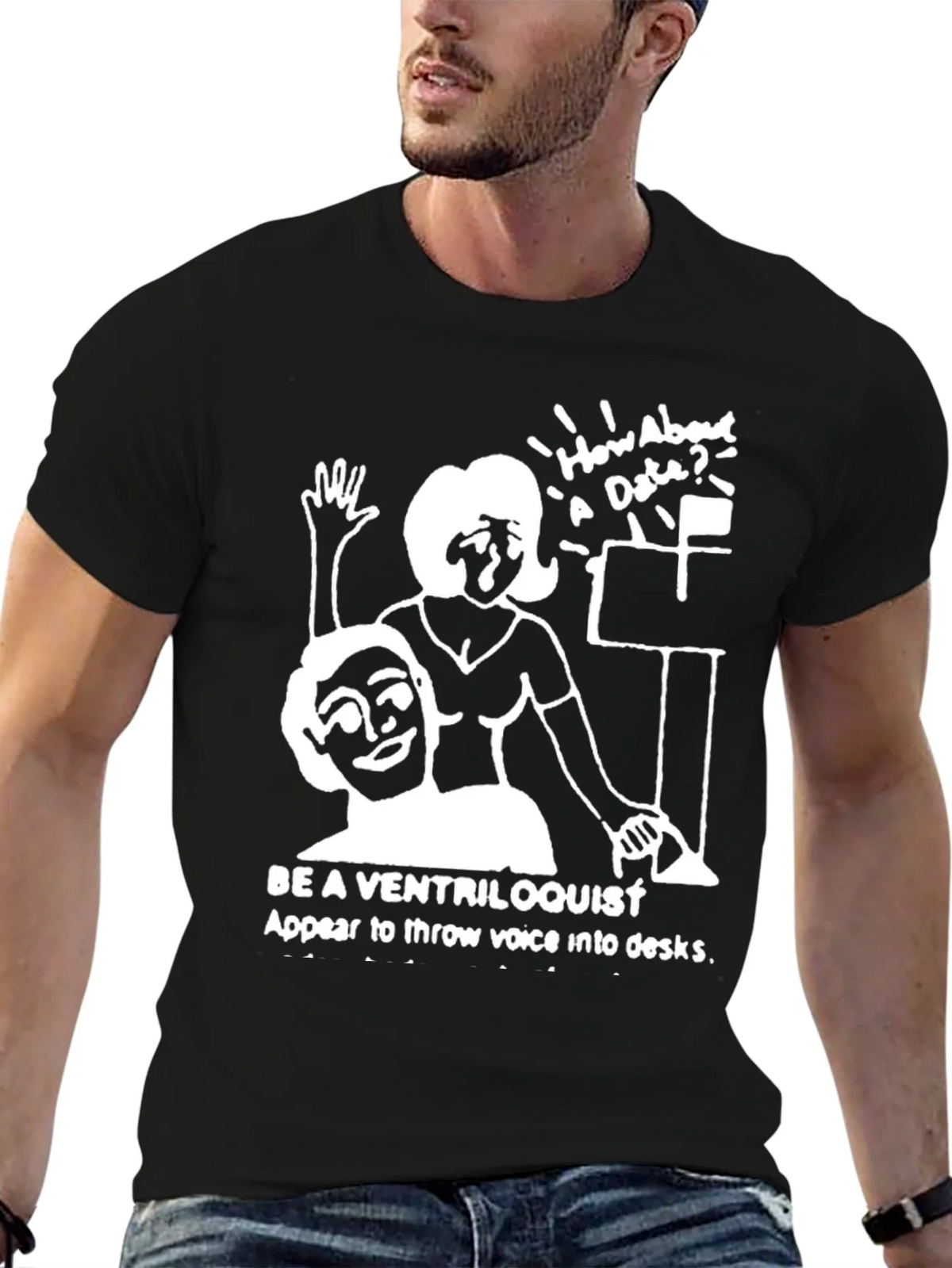 Ventriloquist Humor Graphic T-Shirt product image 6