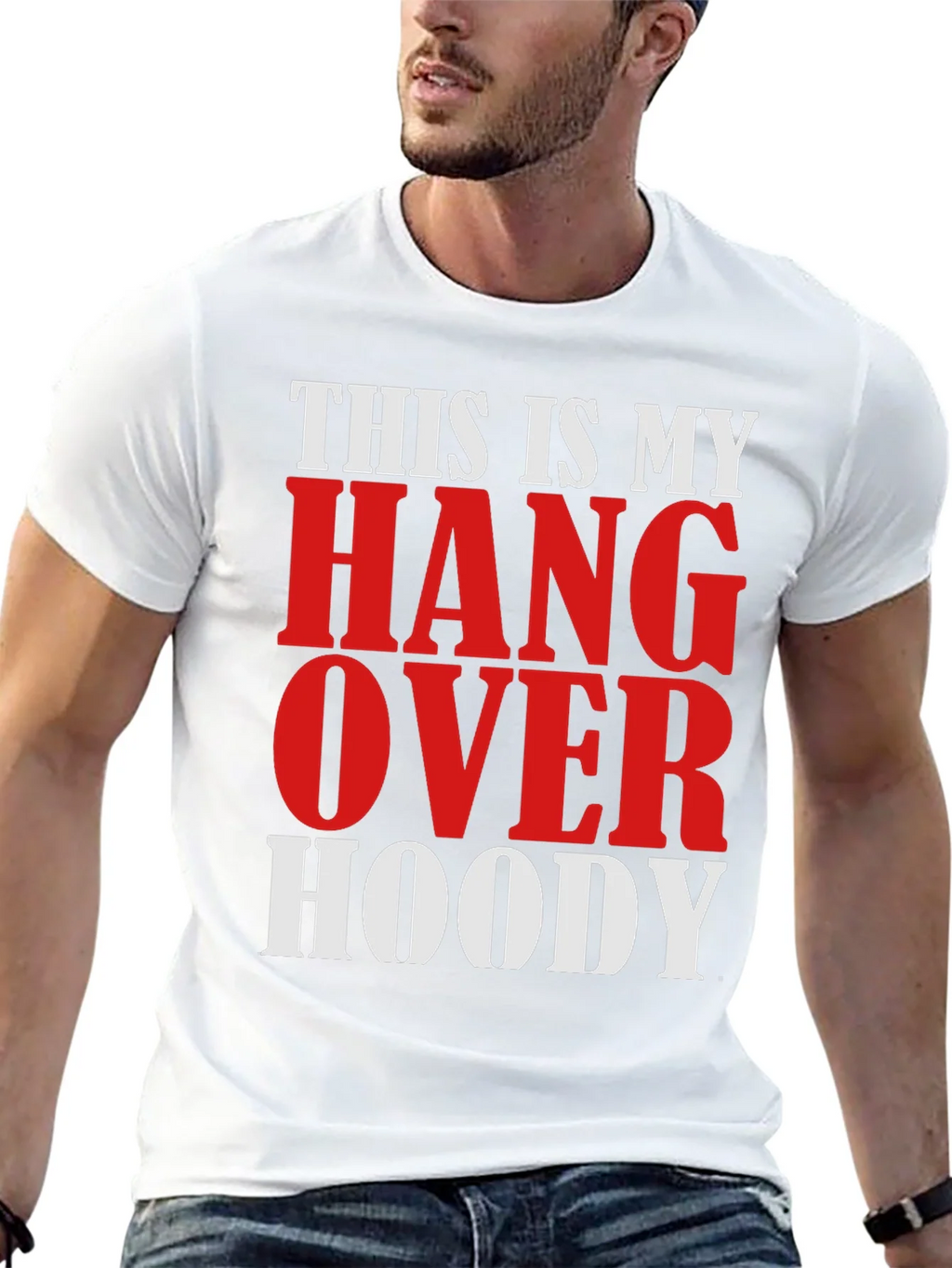 Hangover Hoody Graphic Tee - Funny Mens T-Shirt product image 12