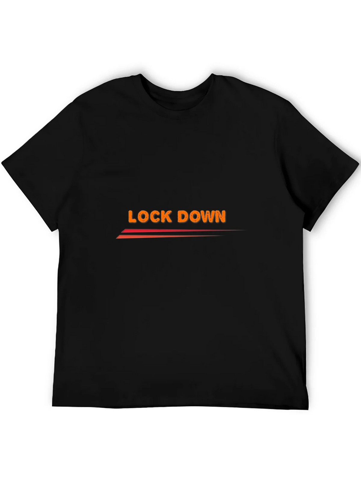 Lock Down Graphic Tee - Black Cotton Blend product image 5