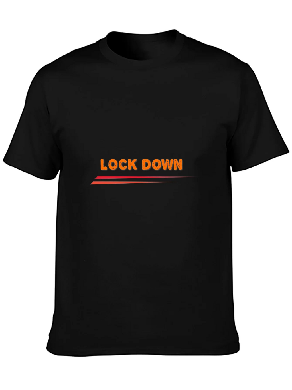 Lock Down Graphic Tee - Black Cotton Blend product image 3