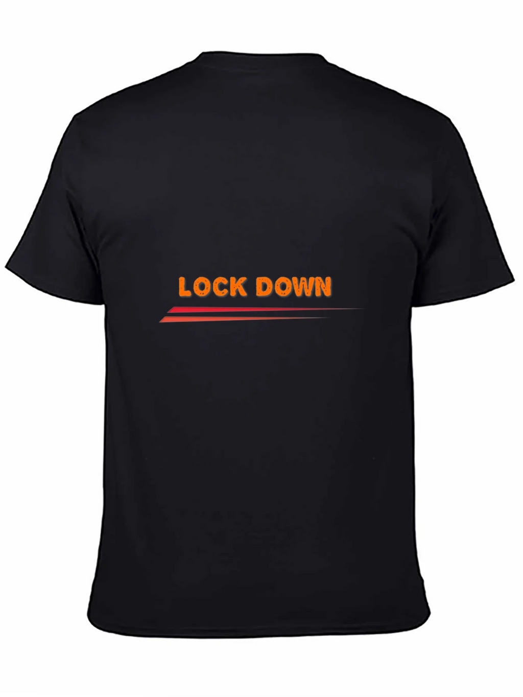 Lock Down Graphic Tee - Black Cotton Blend product image 4