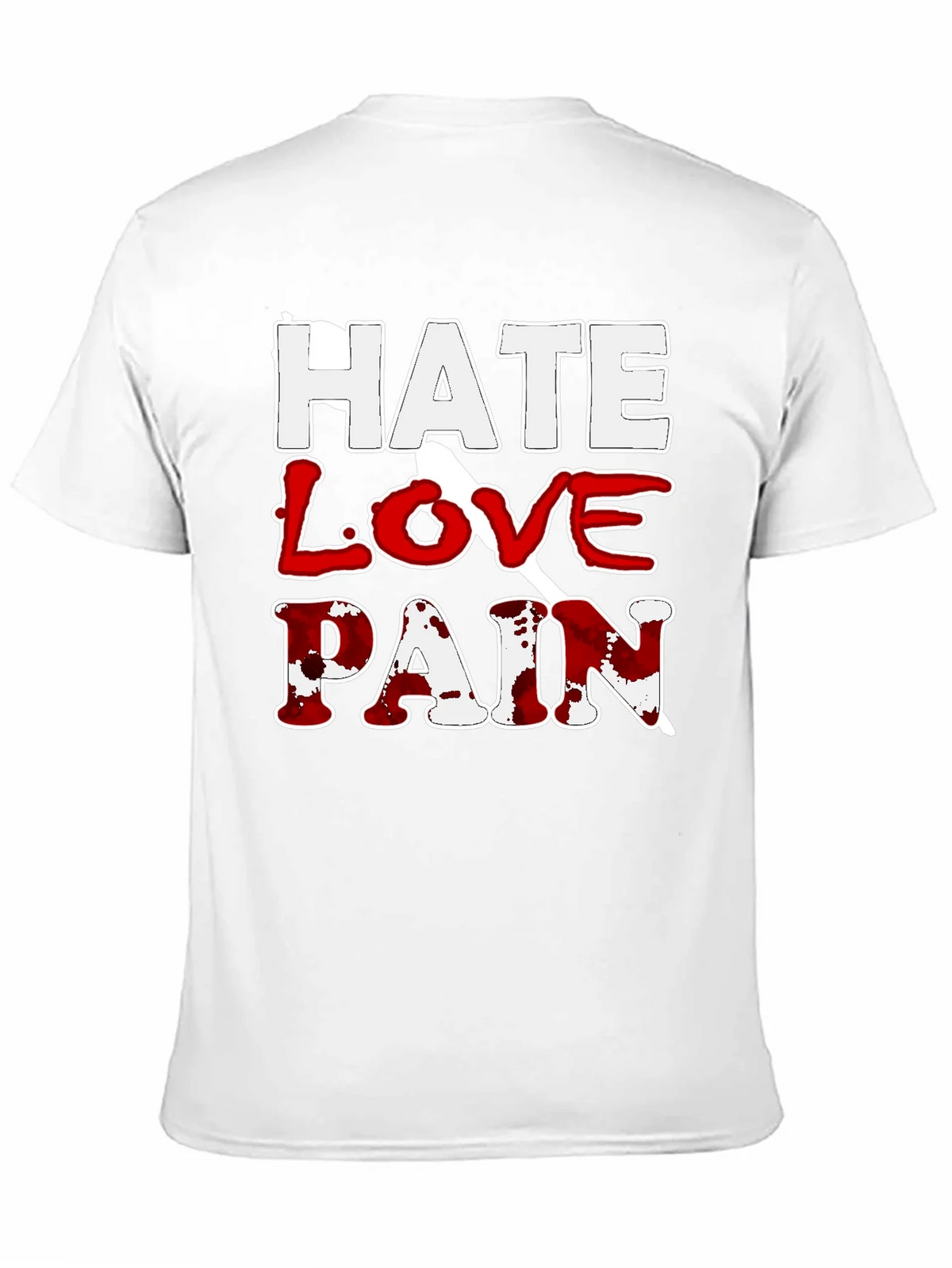 Hate Love Pain Graphic Print T-Shirt product image 10