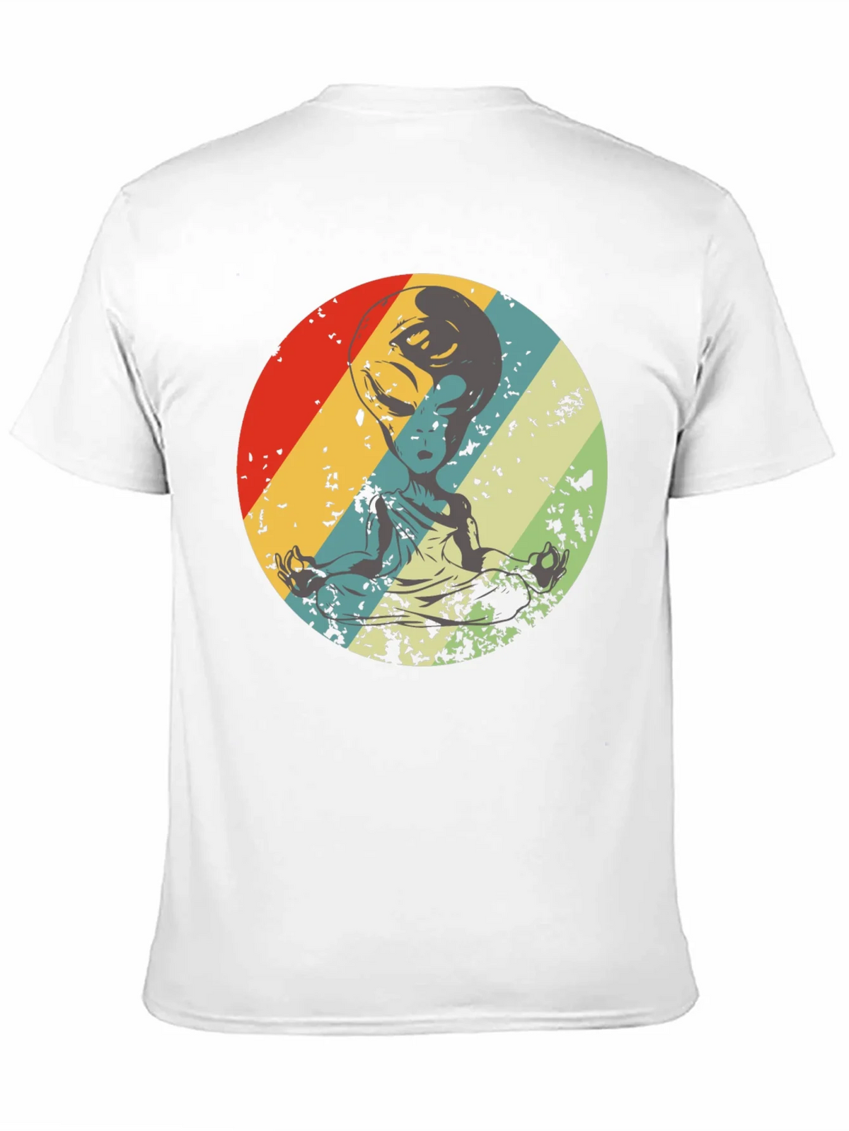 Retro Alien Meditation T-Shirt - Sci-Fi Yoga Tee product image 10