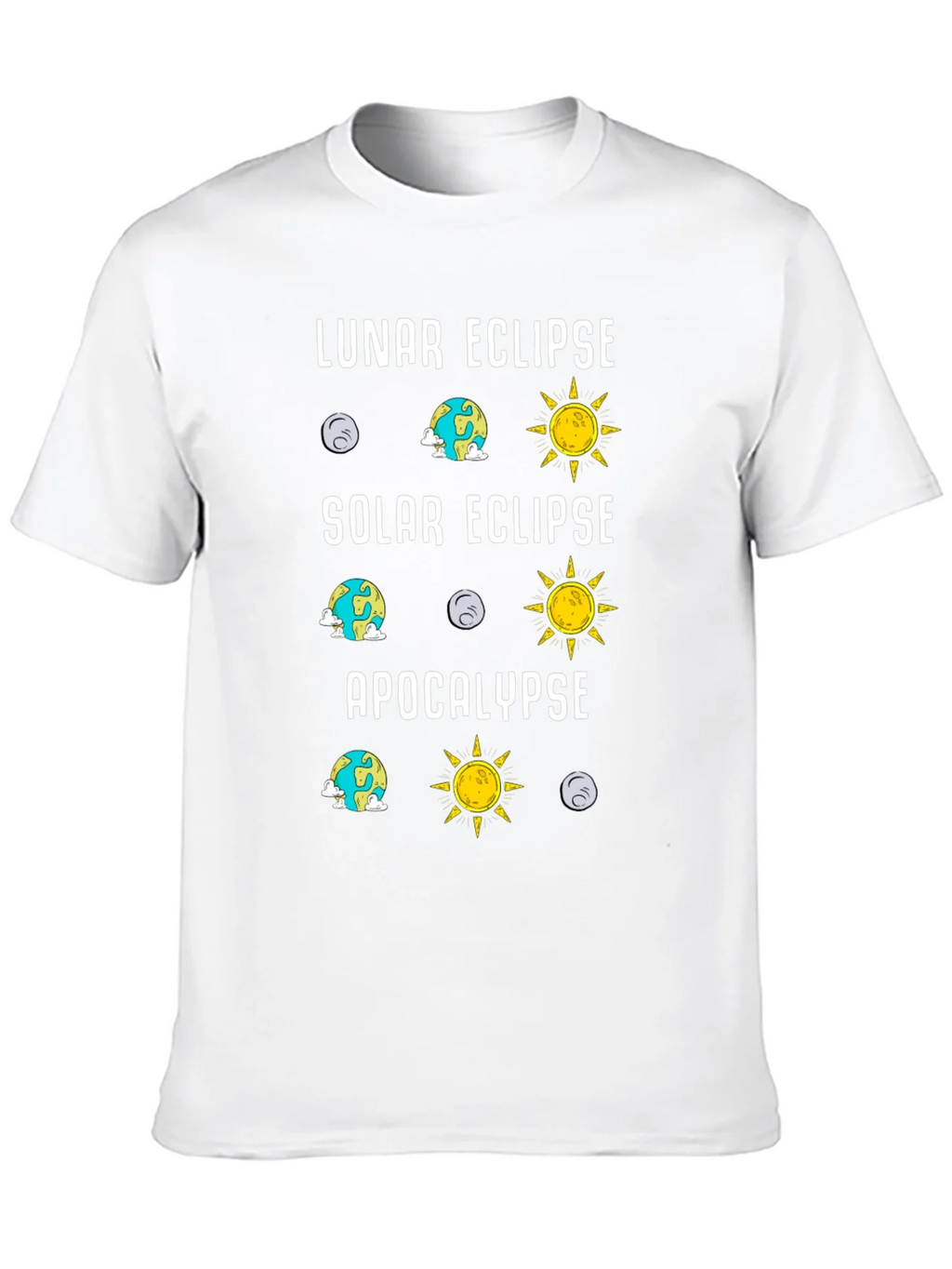 Lunar Solar Eclipse Apocalypse Humor Tee product image 9
