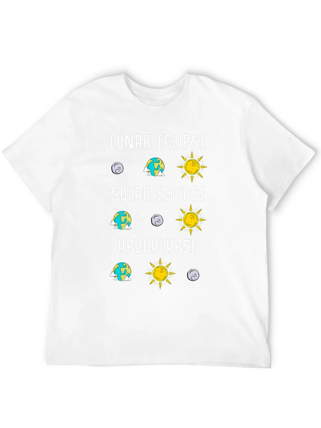 Lunar Solar Eclipse Apocalypse Humor Tee product image 11