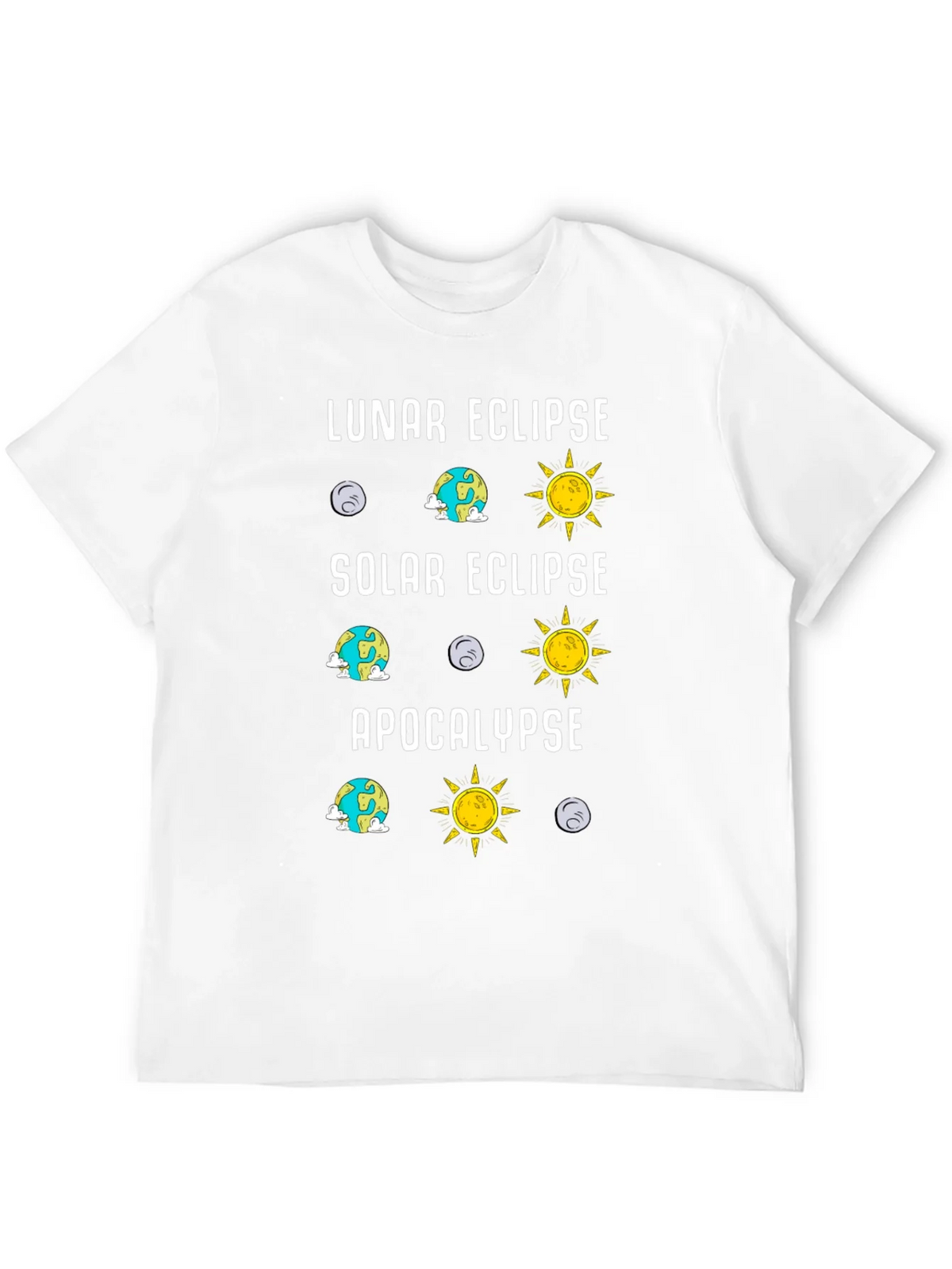 Lunar Solar Eclipse Apocalypse Humor Tee product image 11