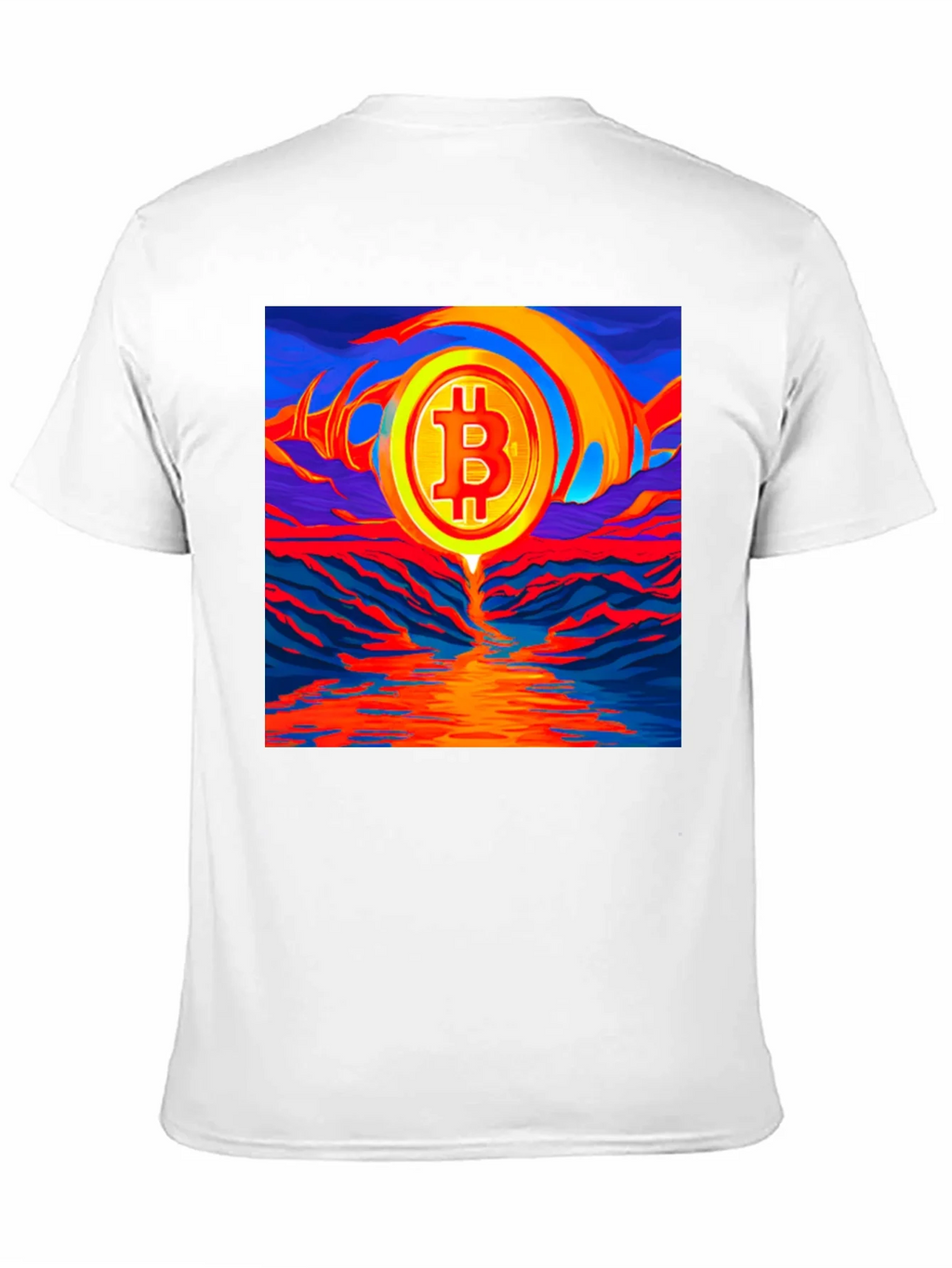 Bitcoin Sunset Graphic Tee - Black T-Shirt product image 10