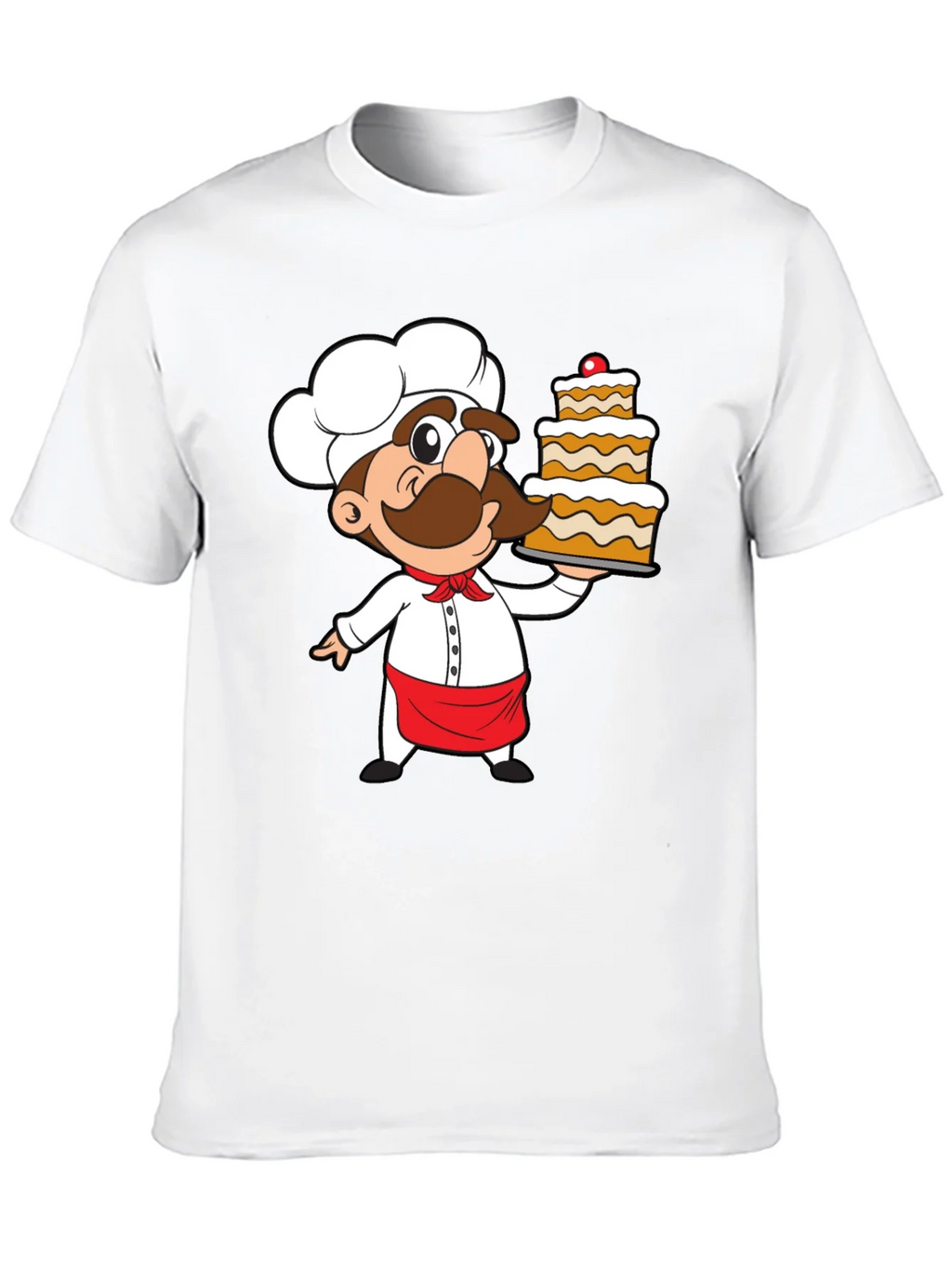 Chef Cartoon Graphic Print T-Shirt product image 9