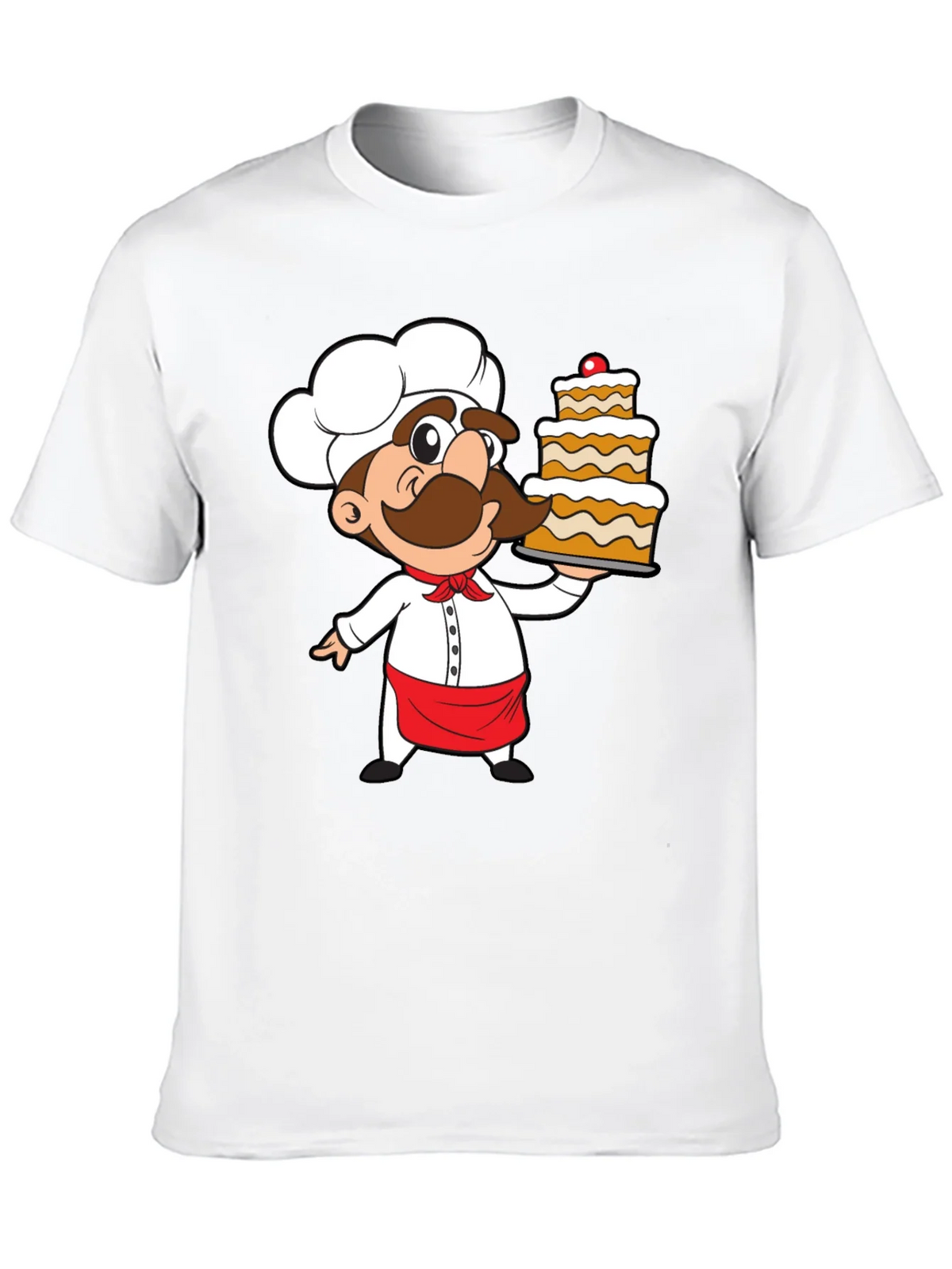 Chef Cartoon Graphic Print T-Shirt product image 9