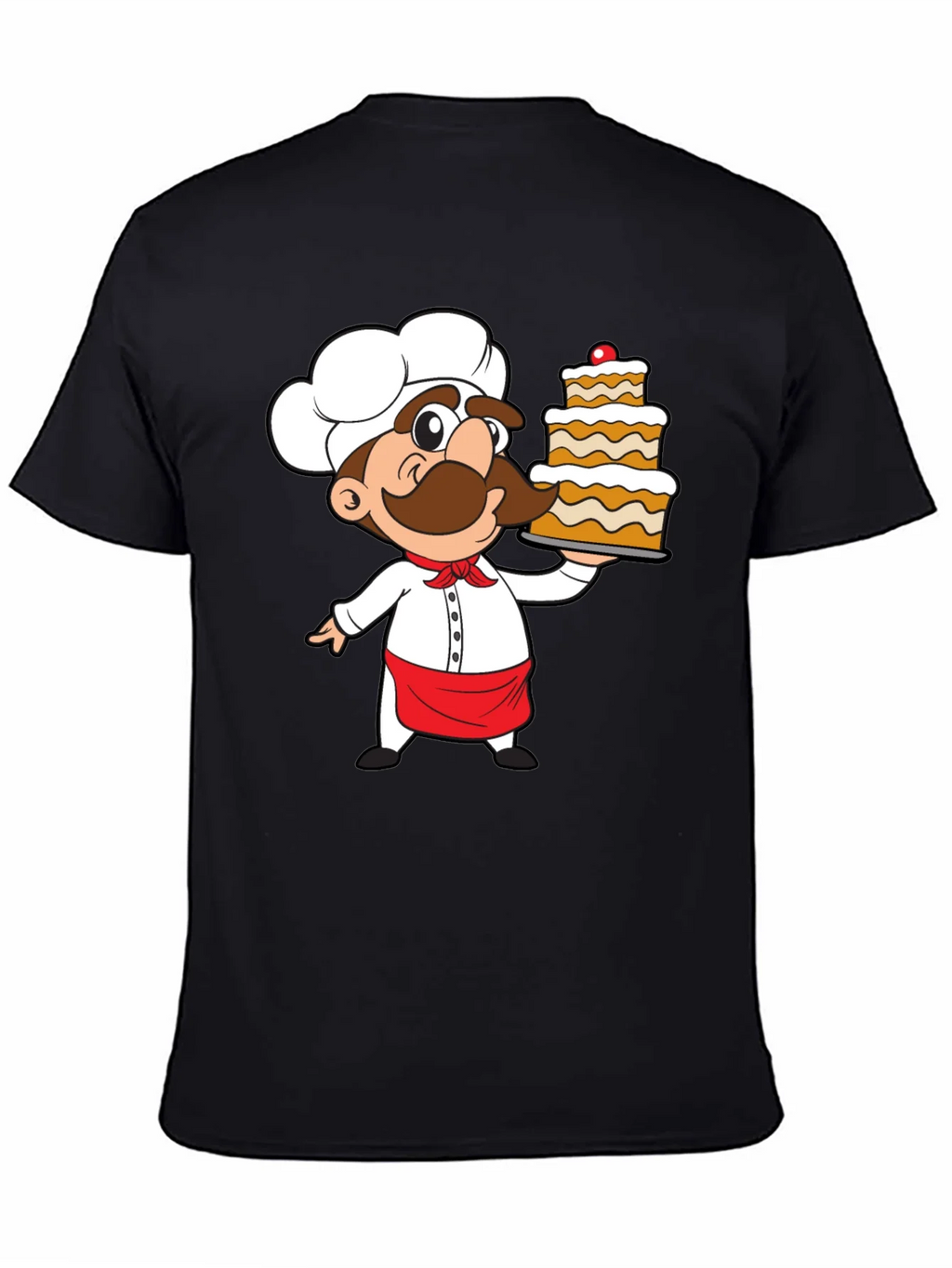 Chef Cartoon Graphic Print T-Shirt product image 4