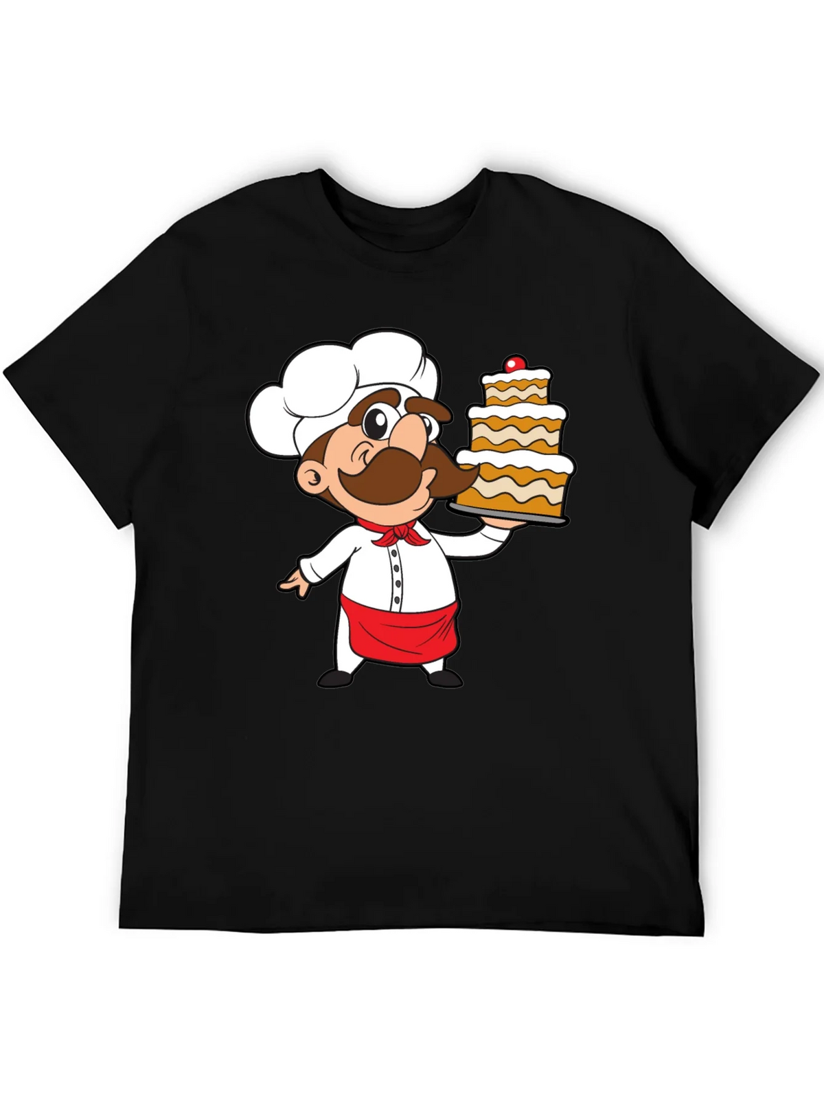 Chef Cartoon Graphic Print T-Shirt product image 5