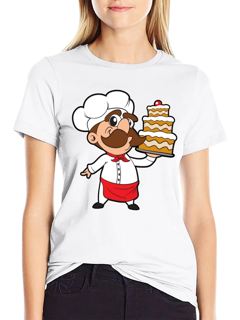 Chef Cartoon Graphic Print T-Shirt product image 8