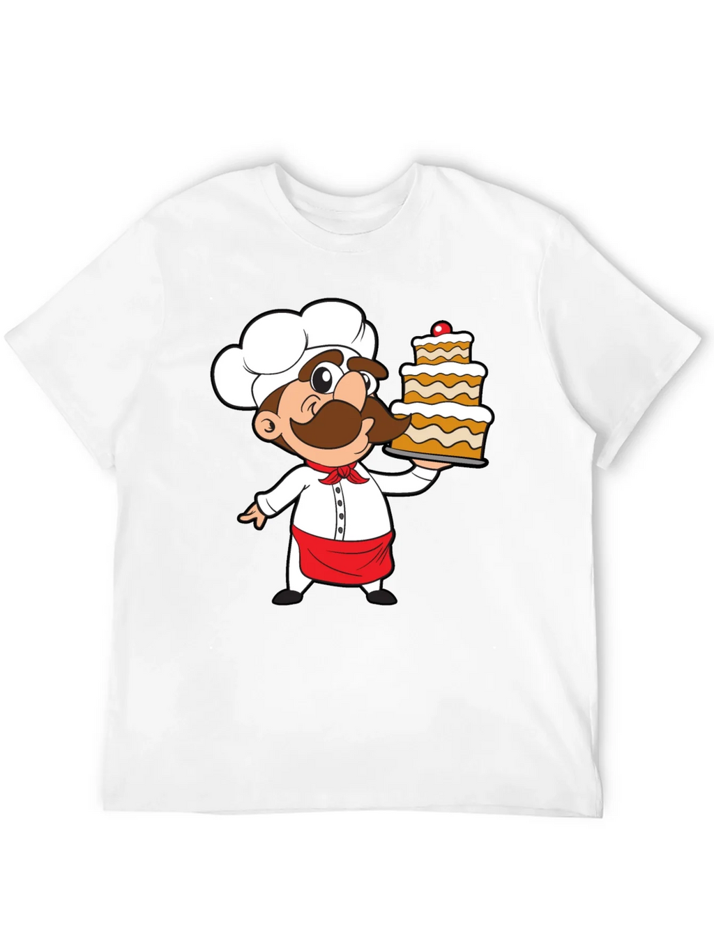 Chef Cartoon Graphic Print T-Shirt product image 11