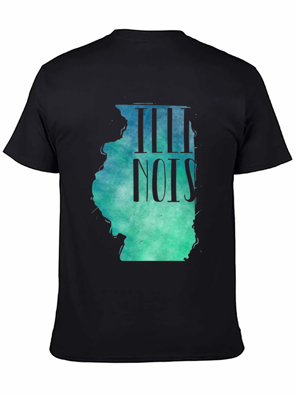 Illinois State Map T-Shirt - Watercolor Design product image 4