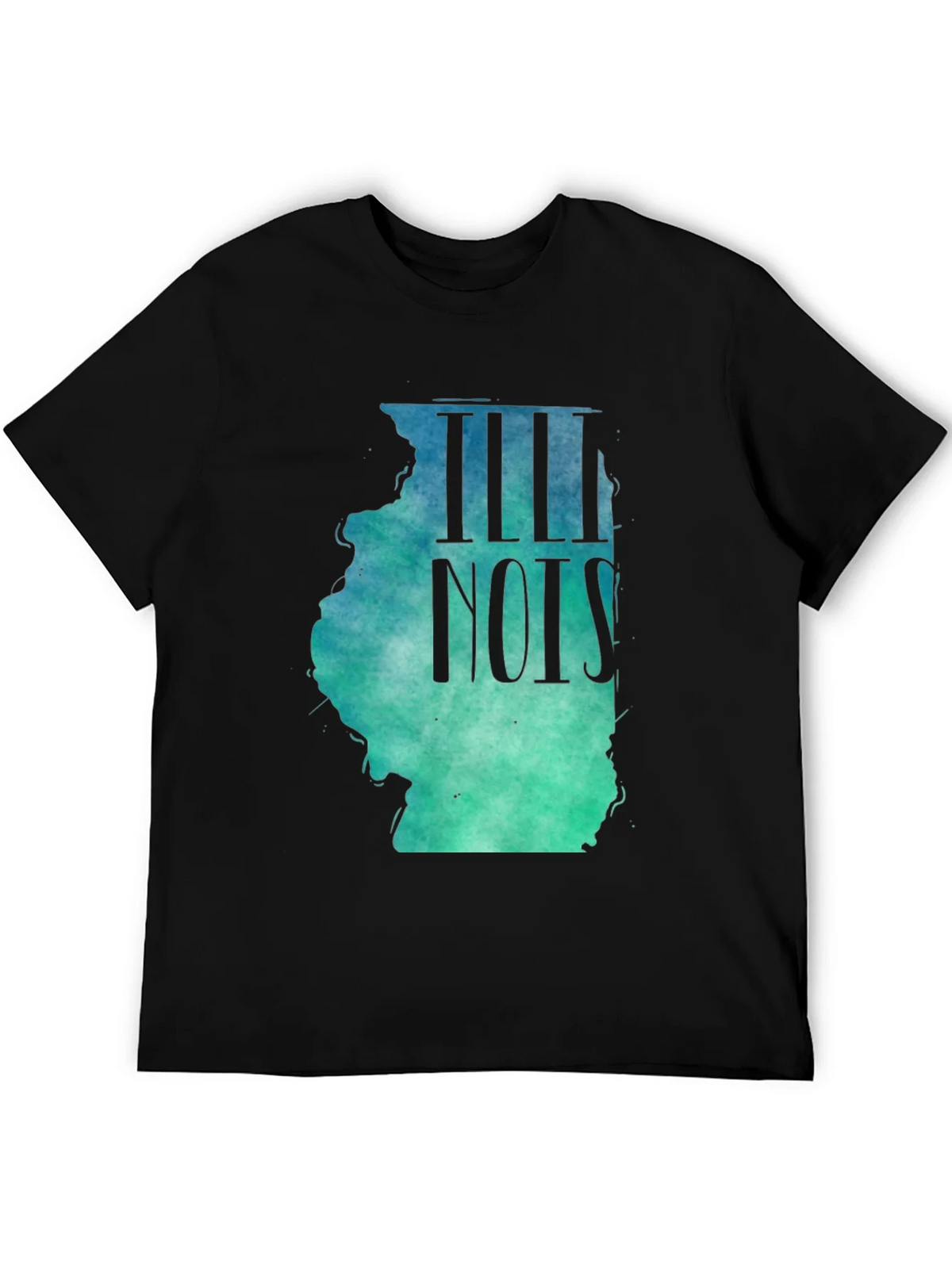 Illinois State Map T-Shirt - Watercolor Design product image 5