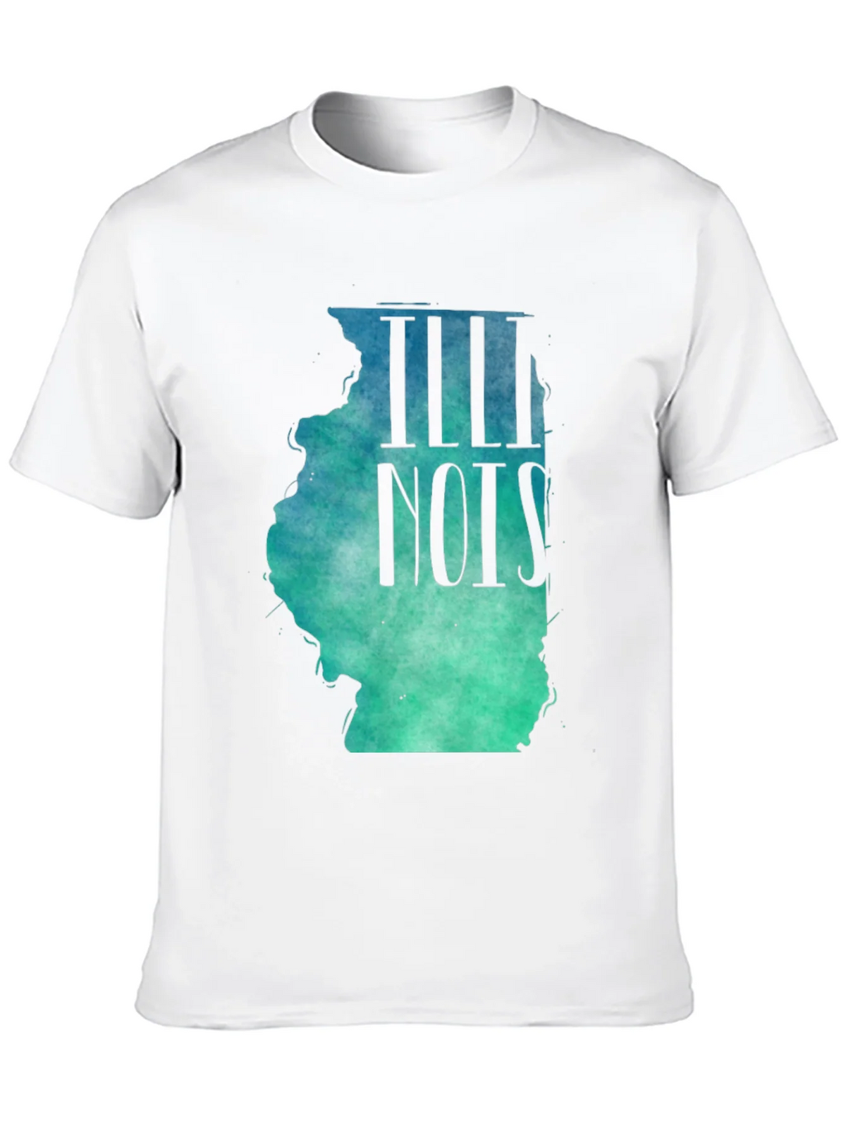 Illinois State Map T-Shirt - Watercolor Design product image 9