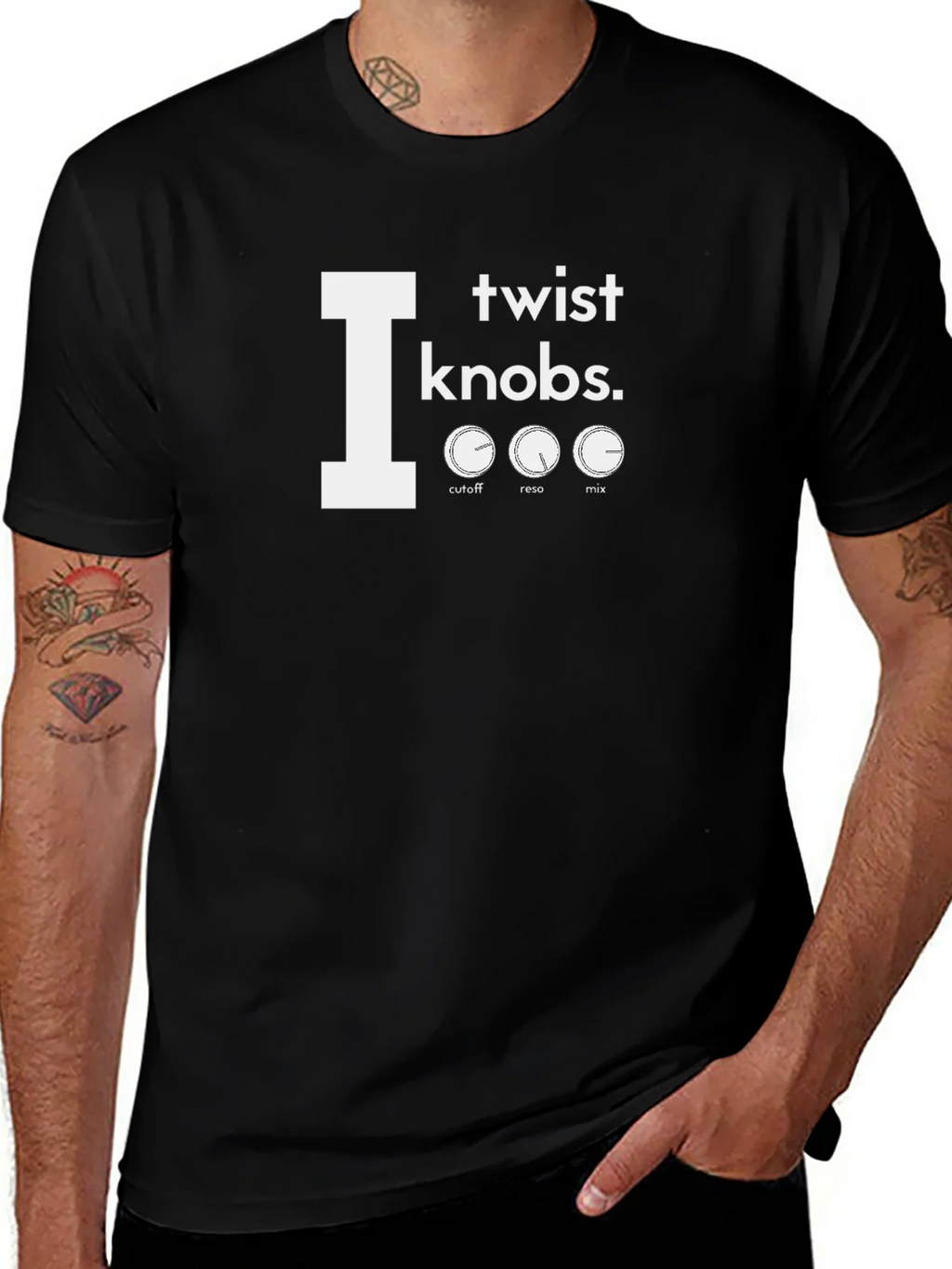 I Twist Knobs T-Shirt - Music Production Tee product image 1