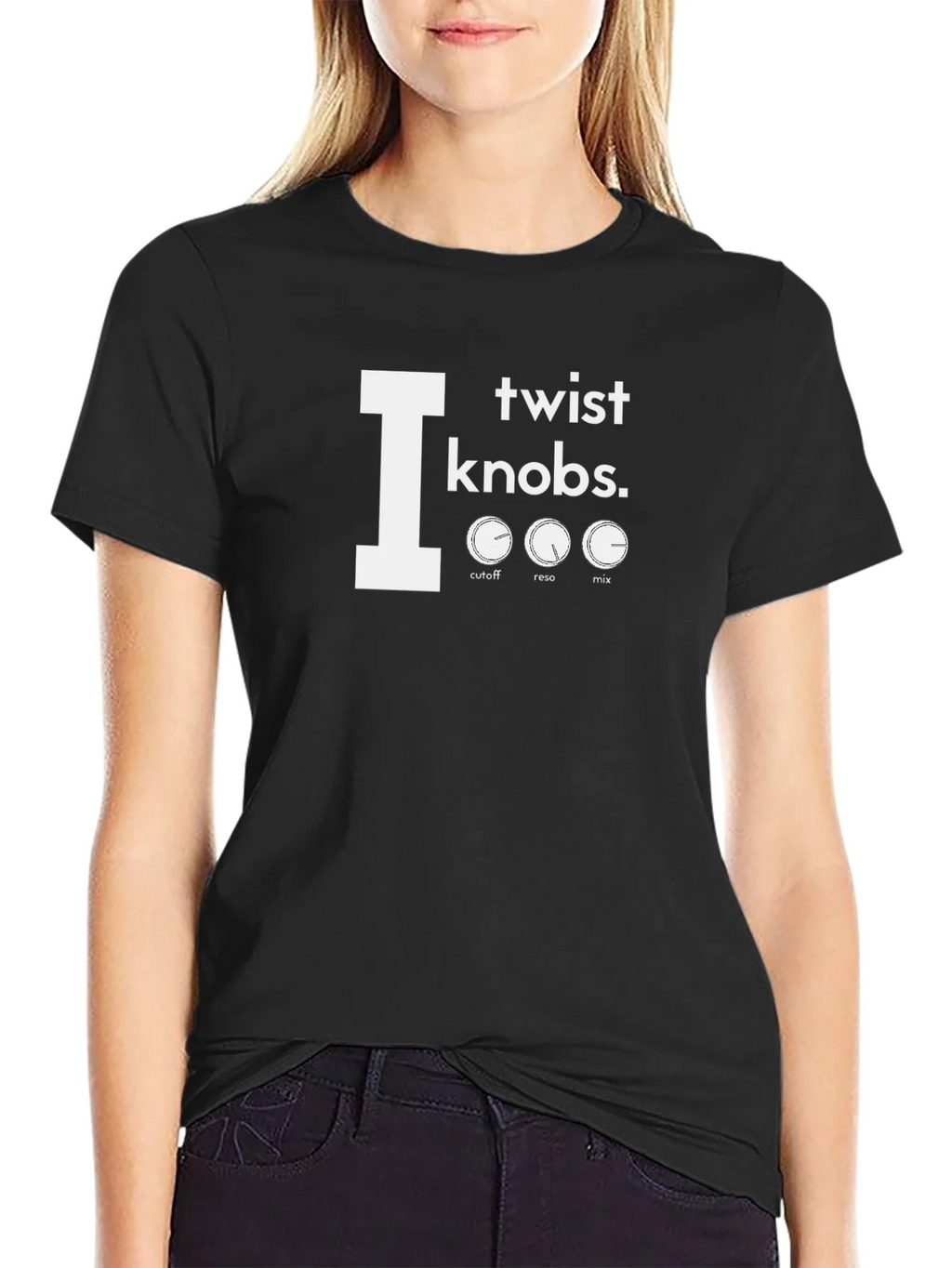 I Twist Knobs T-Shirt - Music Production Tee product image 2
