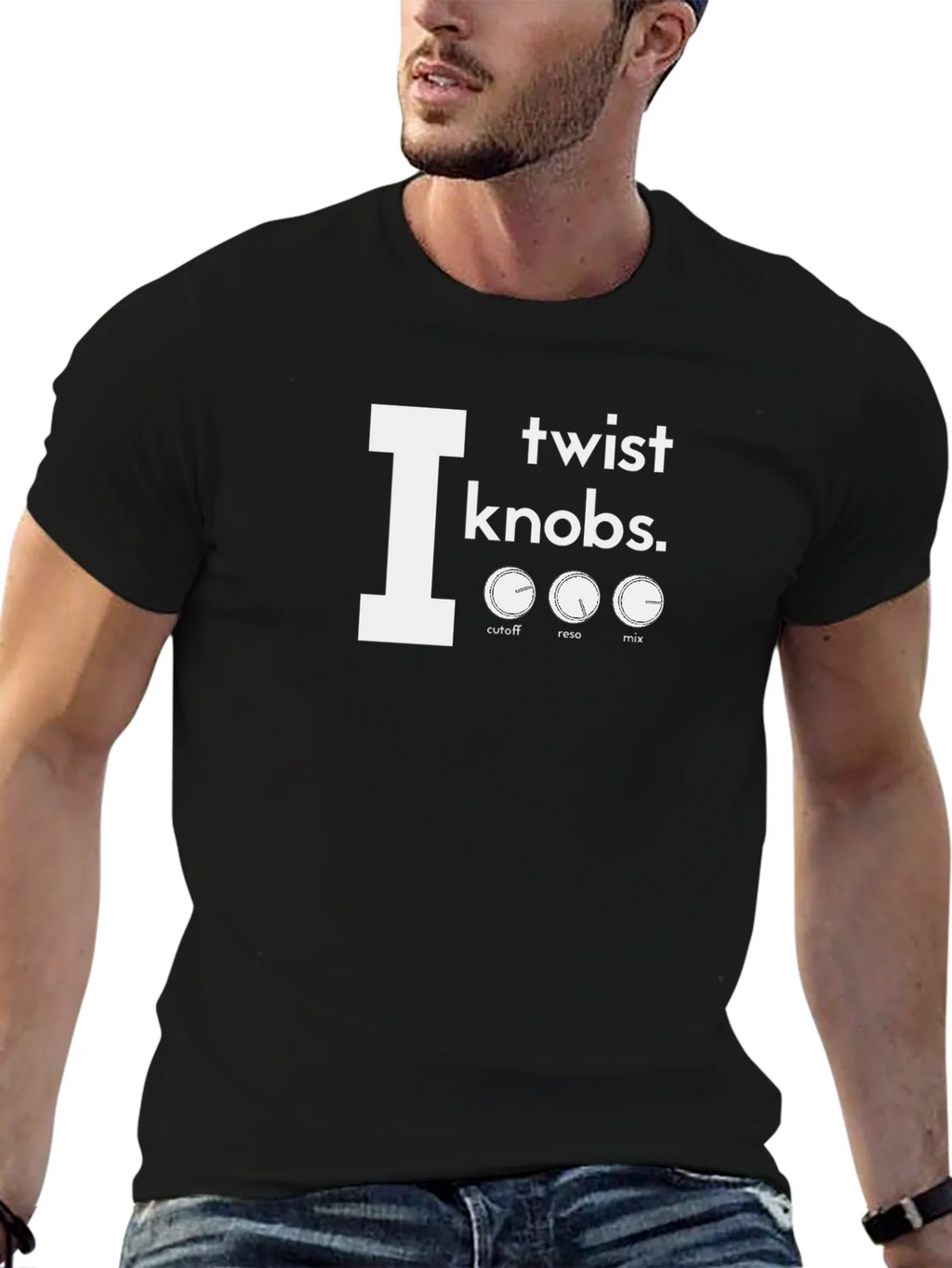 I Twist Knobs T-Shirt - Music Production Tee product image 6