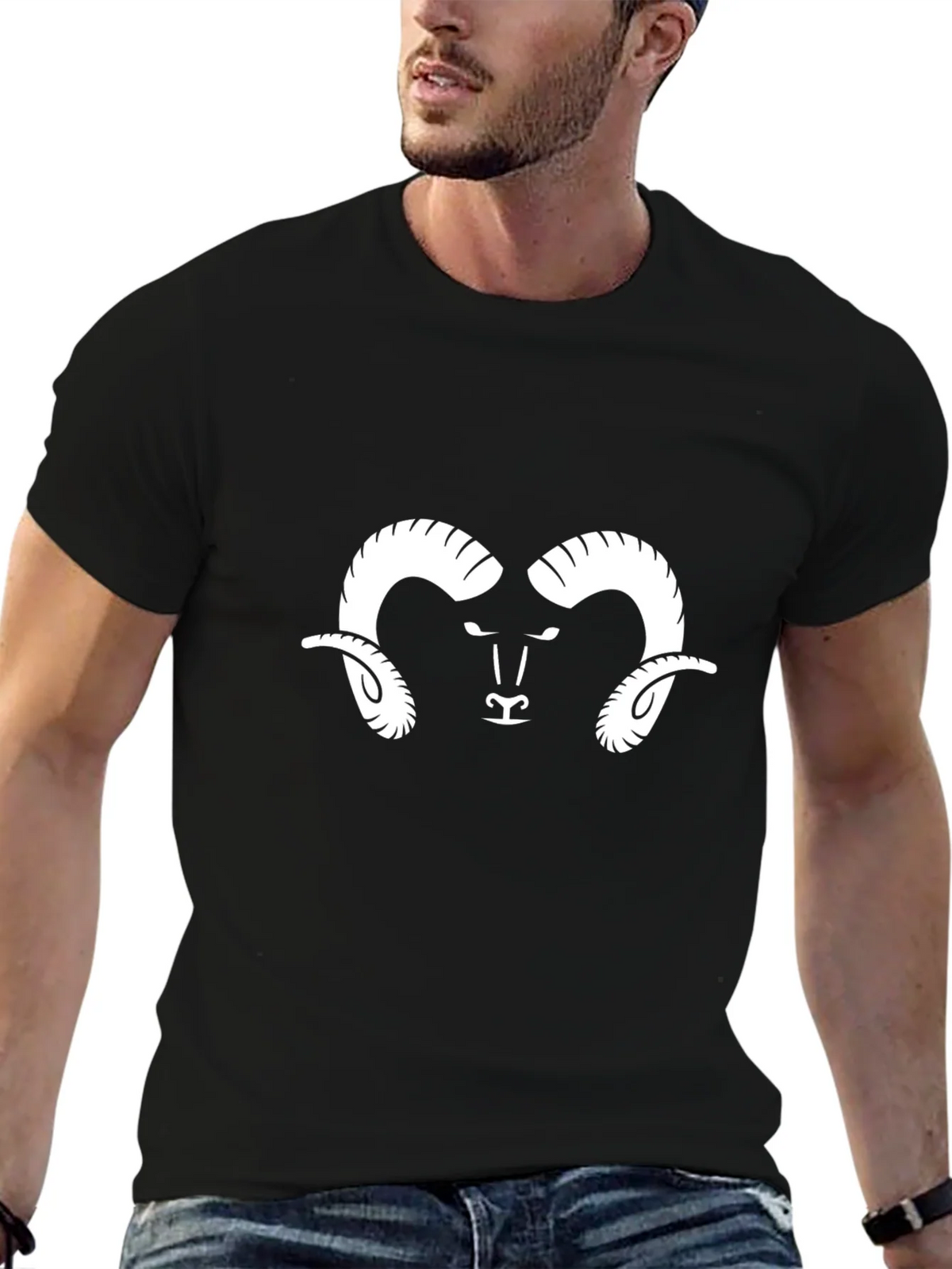 Ram Graphic Black T-Shirt product image 6
