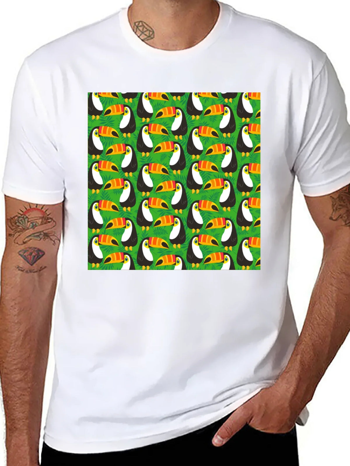 Fun Toucan Pattern T-Shirt product image 7