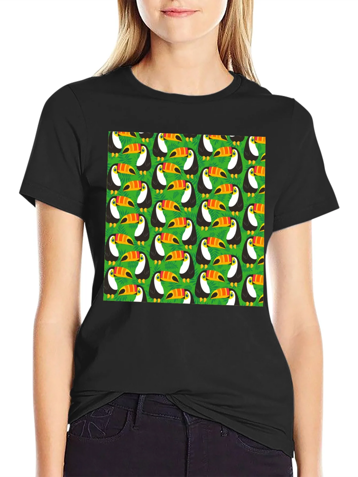 Fun Toucan Pattern T-Shirt product image 2