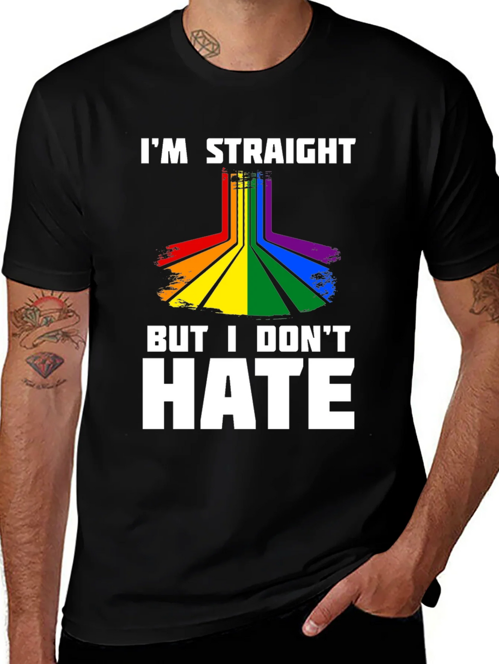 Im Straight But I Dont Hate Graphic Tee product image 1