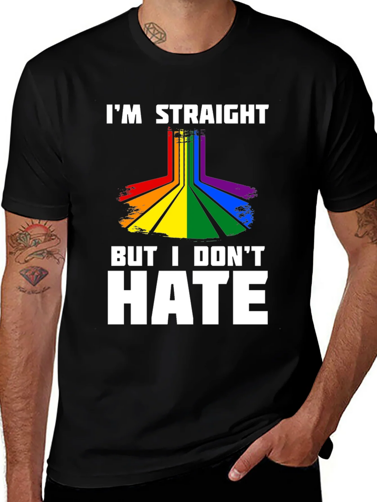 Im Straight But I Dont Hate Graphic Tee product image 1
