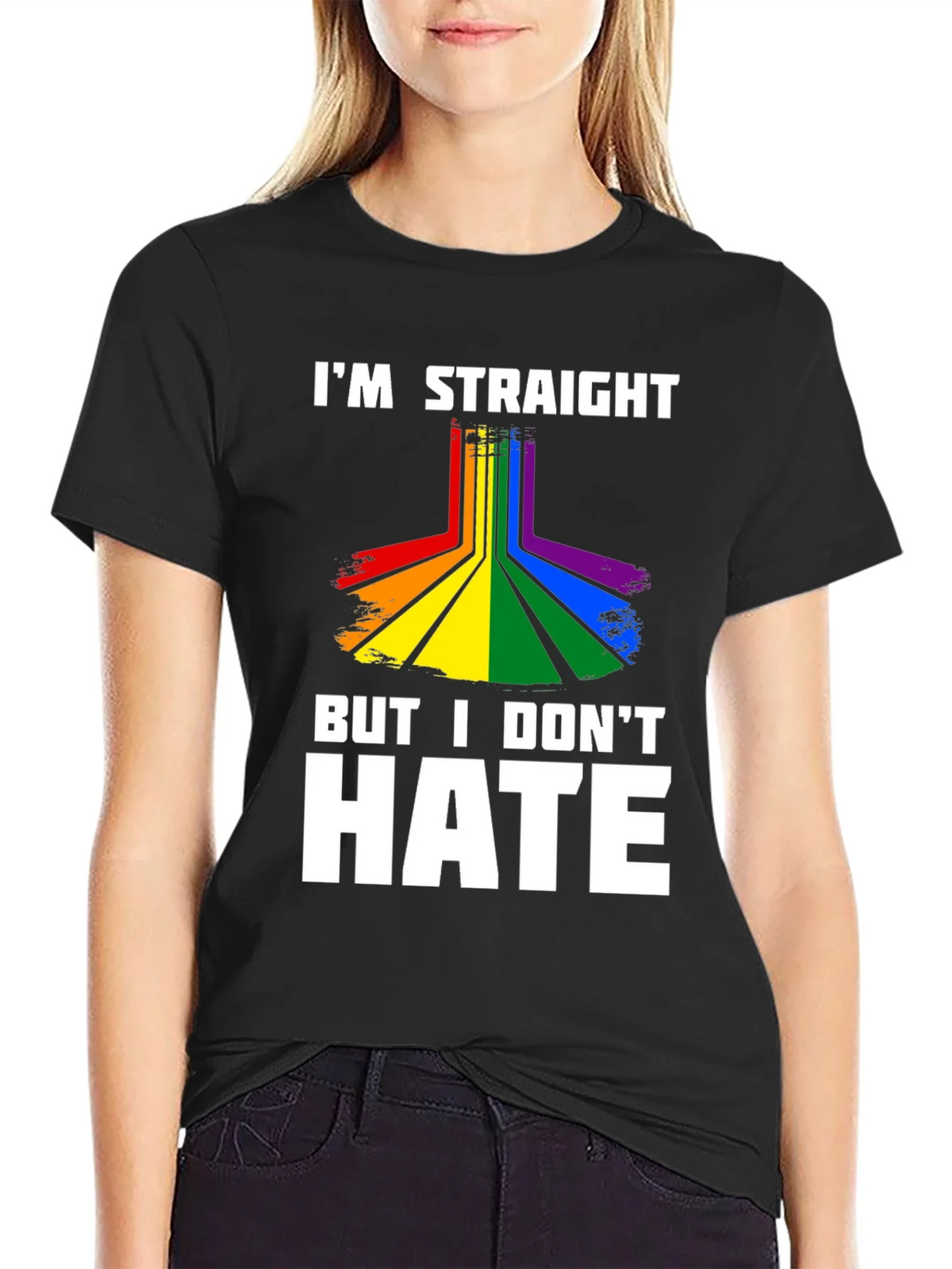 Im Straight But I Dont Hate Graphic Tee product image 2