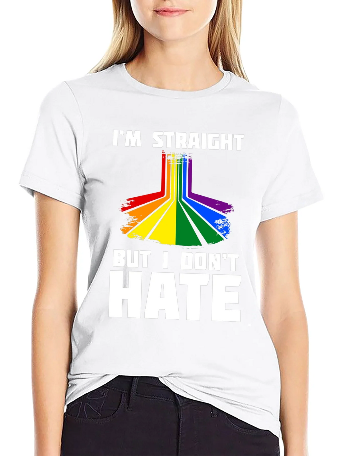 Im Straight But I Dont Hate Graphic Tee product image 8