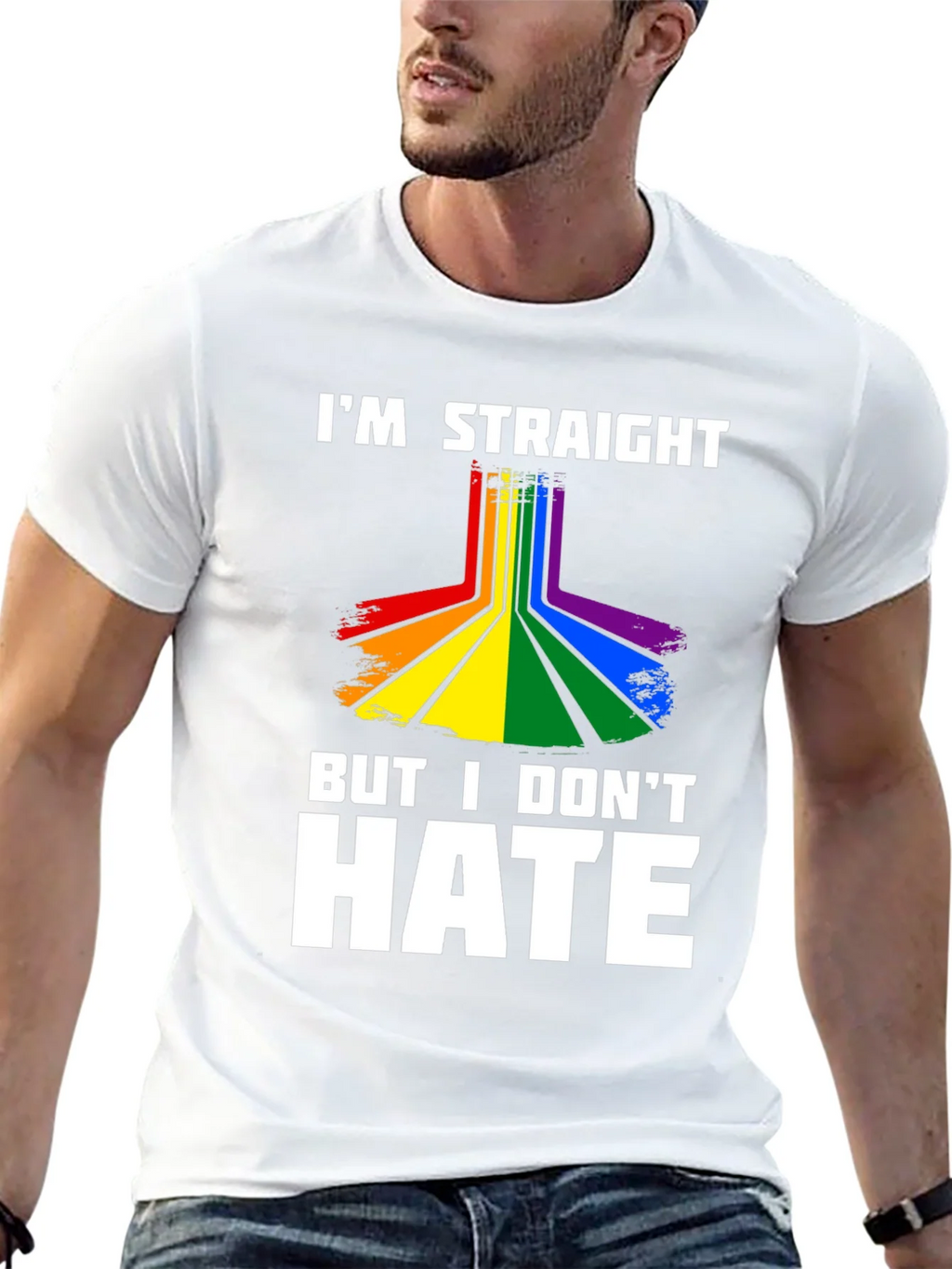 Im Straight But I Dont Hate Graphic Tee product image 12
