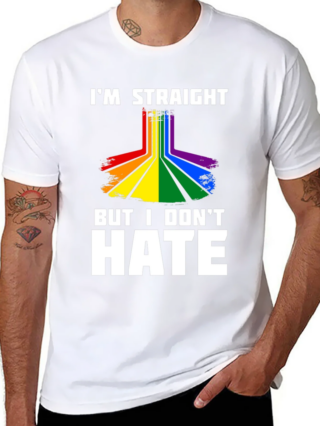 Im Straight But I Dont Hate Graphic Tee product image 7
